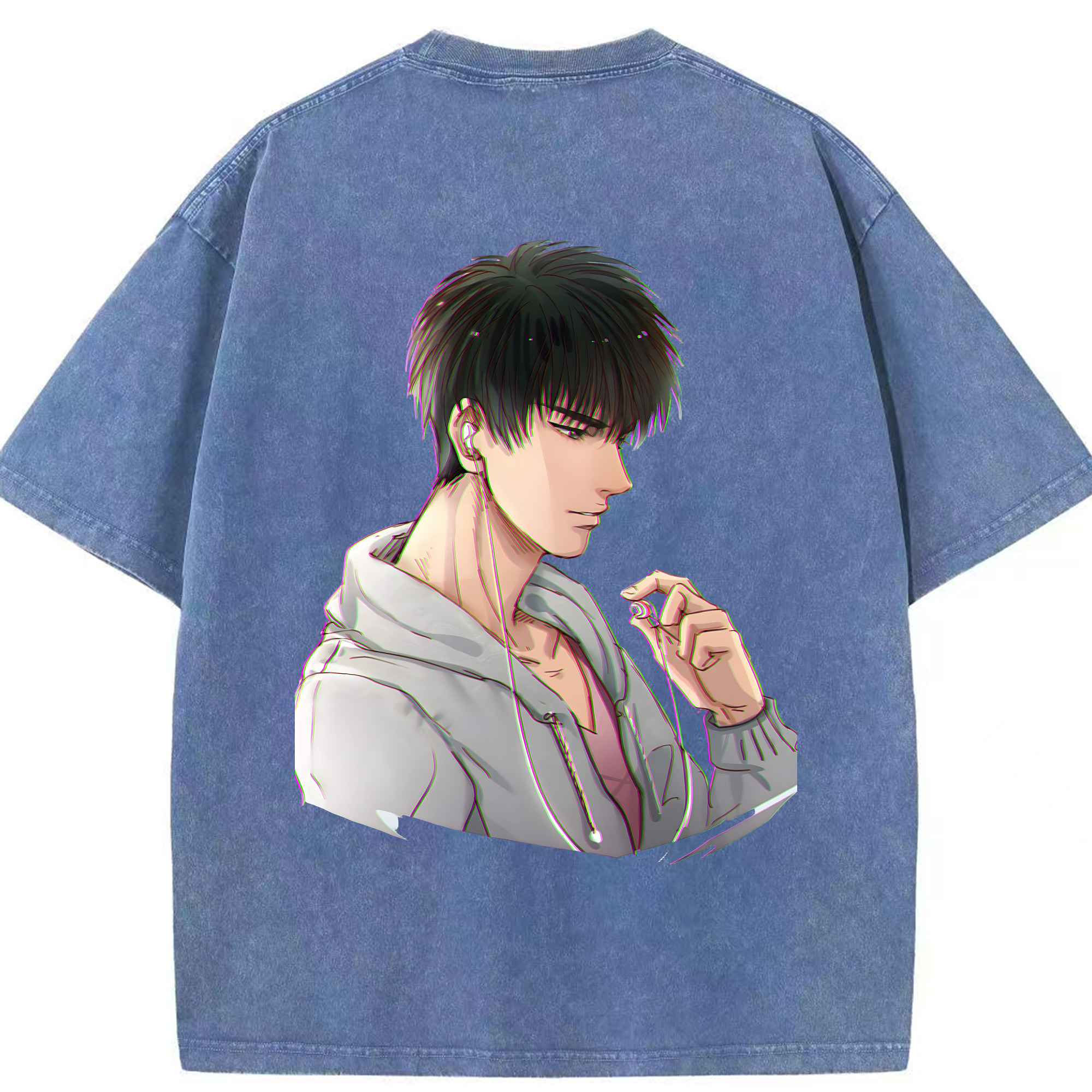 （画像用） SLAM DUNK／スラムダンク 綿100% ヴィンテージ風 半袖Tシャツ（背面プリント）