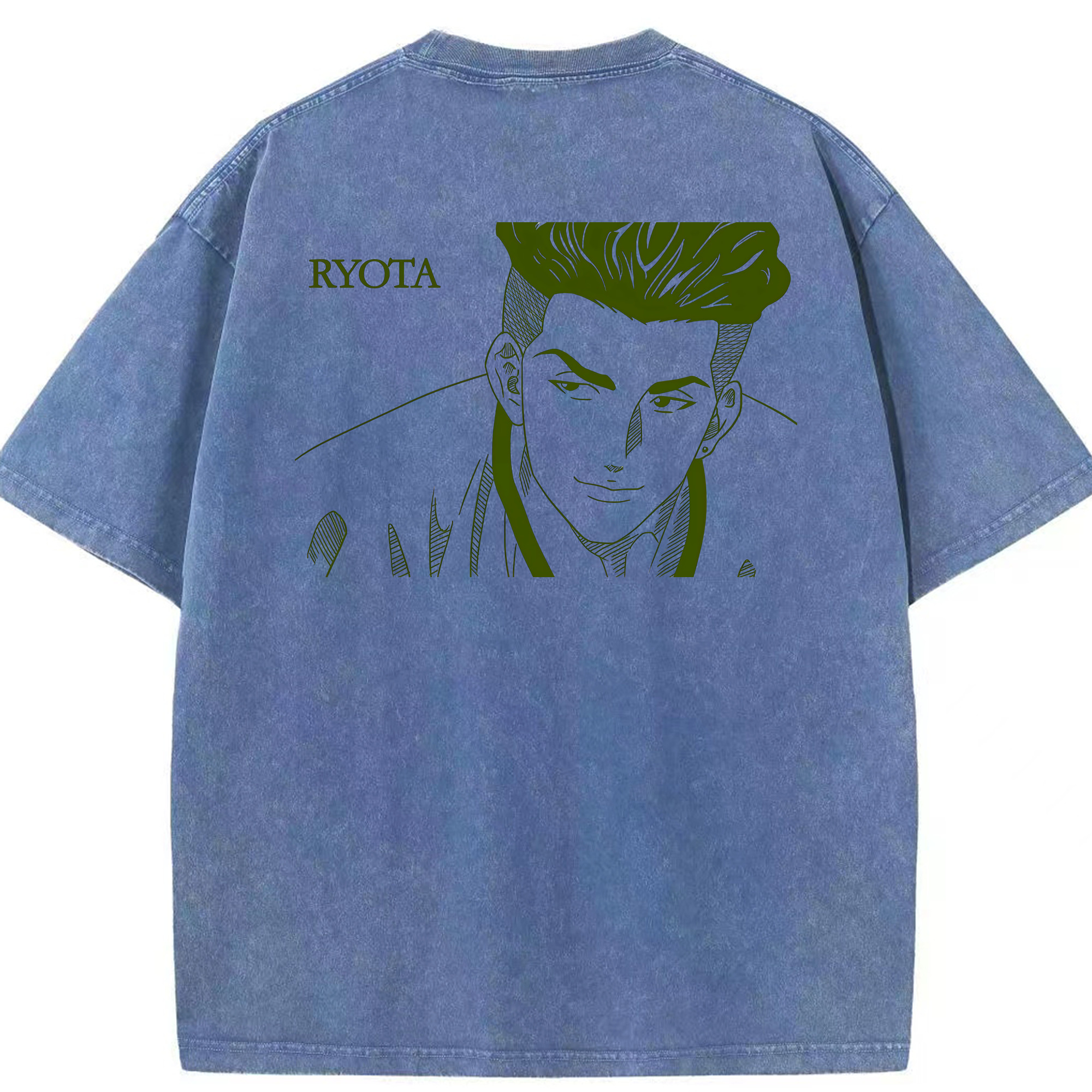 （画像用） SLAM DUNK／スラムダンク 綿100% ヴィンテージ風 半袖Tシャツ（背面プリント）