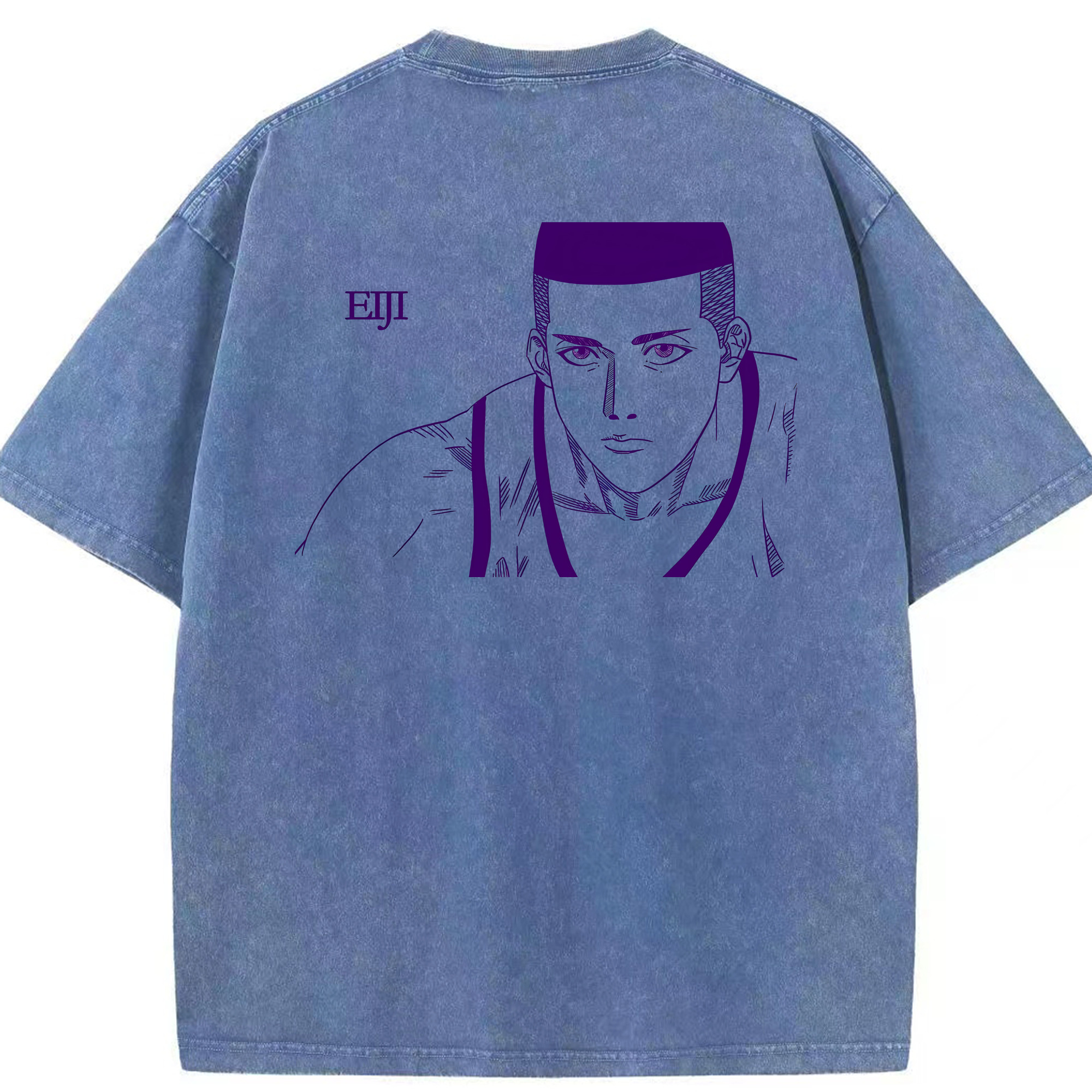 （画像用） SLAM DUNK／スラムダンク 綿100% ヴィンテージ風 半袖Tシャツ（背面プリント）