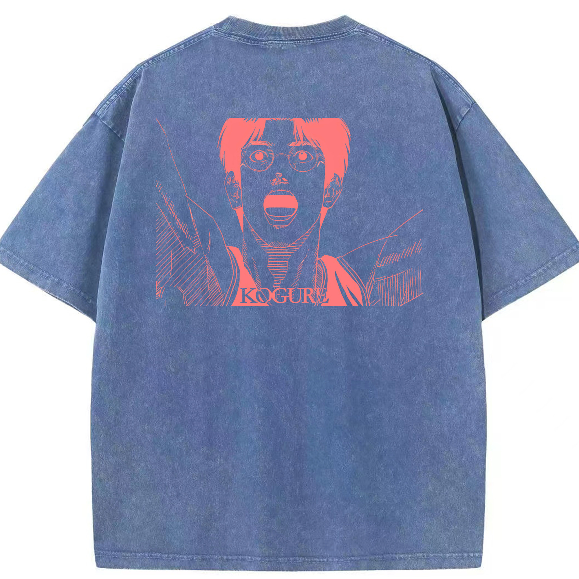 SLAM DUNK／スラムダンク 綿100% ヴィンテージ風 半袖Tシャツ（背面プリント）
