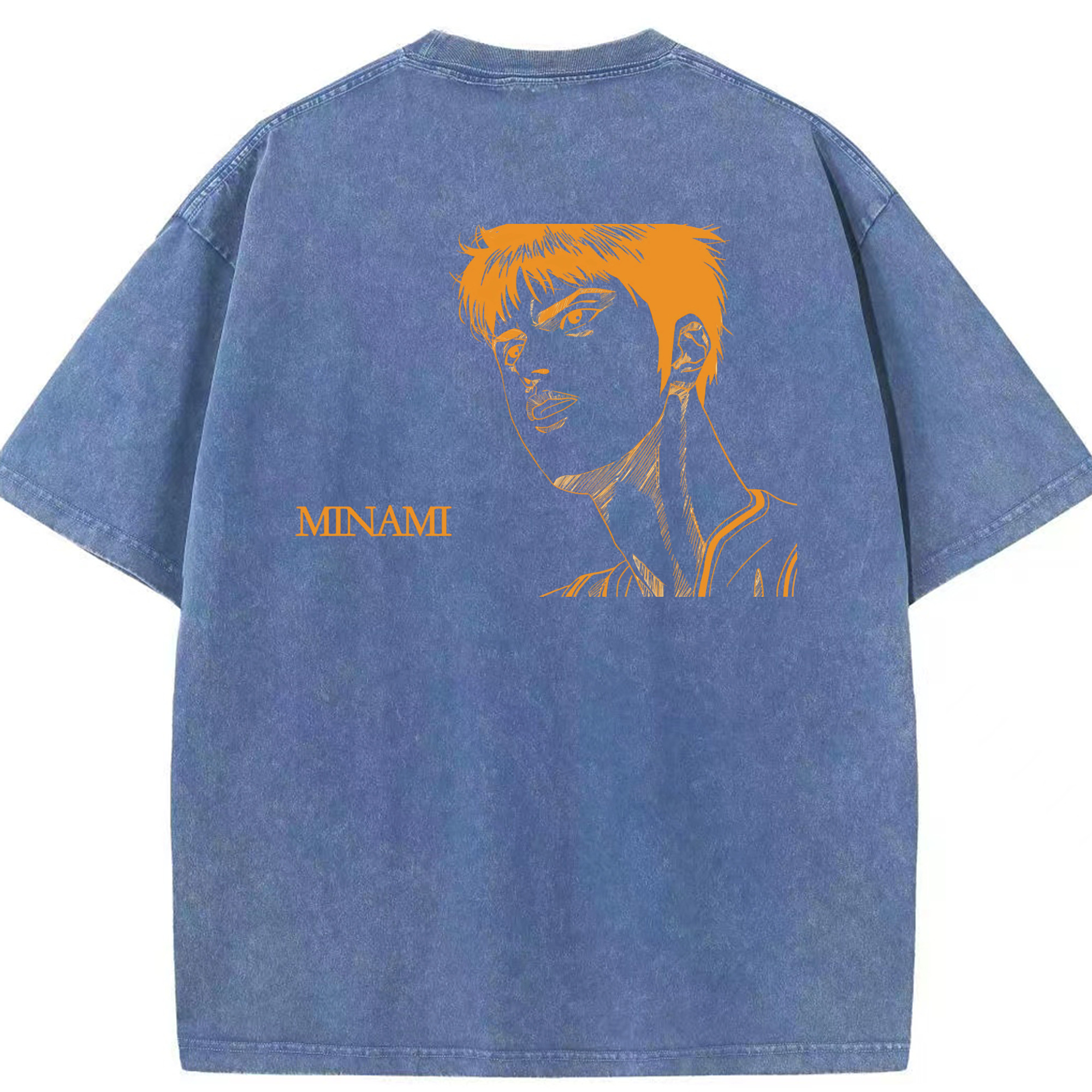 SLAM DUNK／スラムダンク 綿100% ヴィンテージ風 半袖Tシャツ（背面プリント）