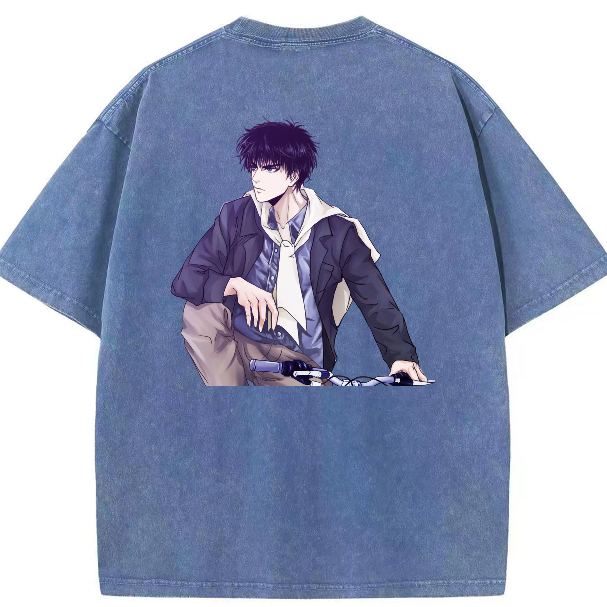 （画像用） SLAM DUNK／スラムダンク 綿100% ヴィンテージ風 半袖Tシャツ（背面プリント）