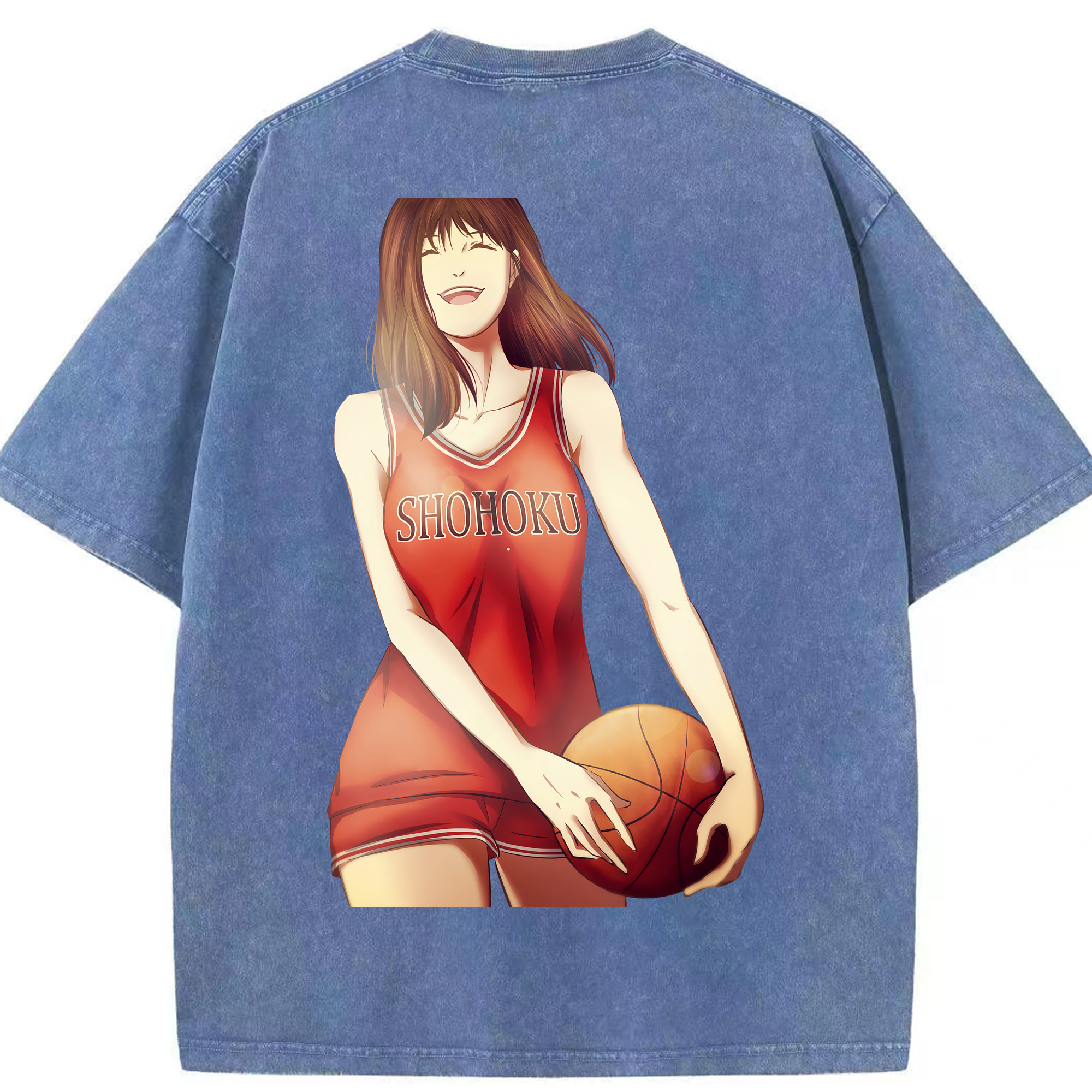 （画像用） SLAM DUNK／スラムダンク 綿100% ヴィンテージ風 半袖Tシャツ（背面プリント）