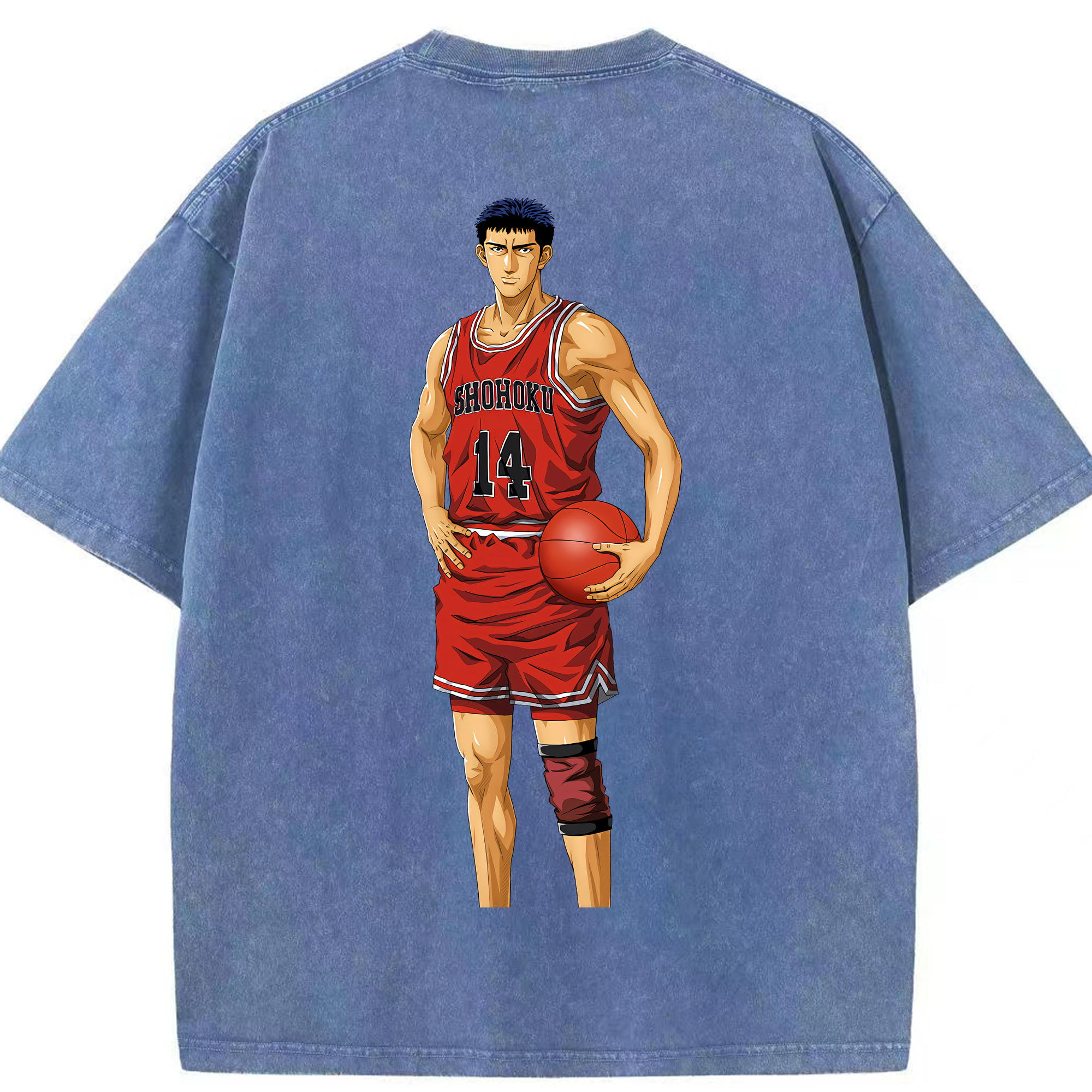 （画像用） SLAM DUNK／スラムダンク 綿100% ヴィンテージ風 半袖Tシャツ（背面プリント）