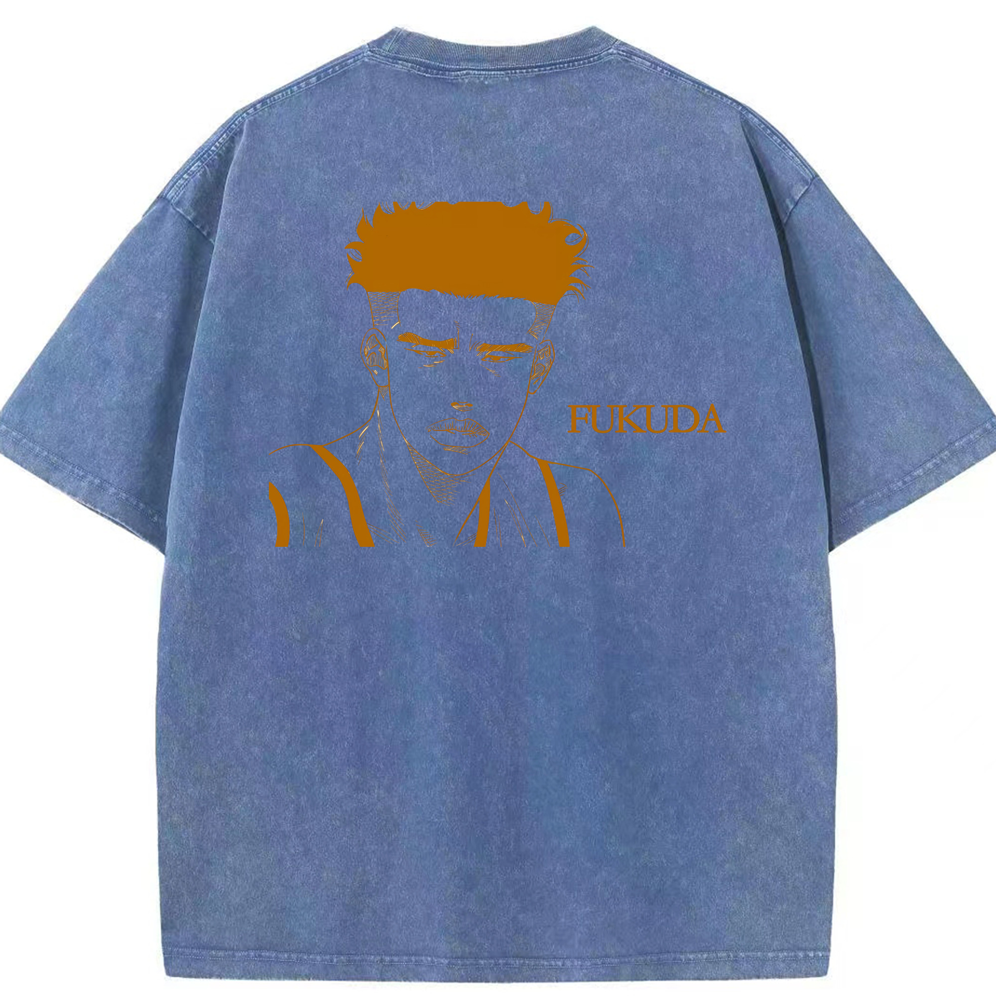 （画像用） SLAM DUNK／スラムダンク 綿100% ヴィンテージ風 半袖Tシャツ（背面プリント）