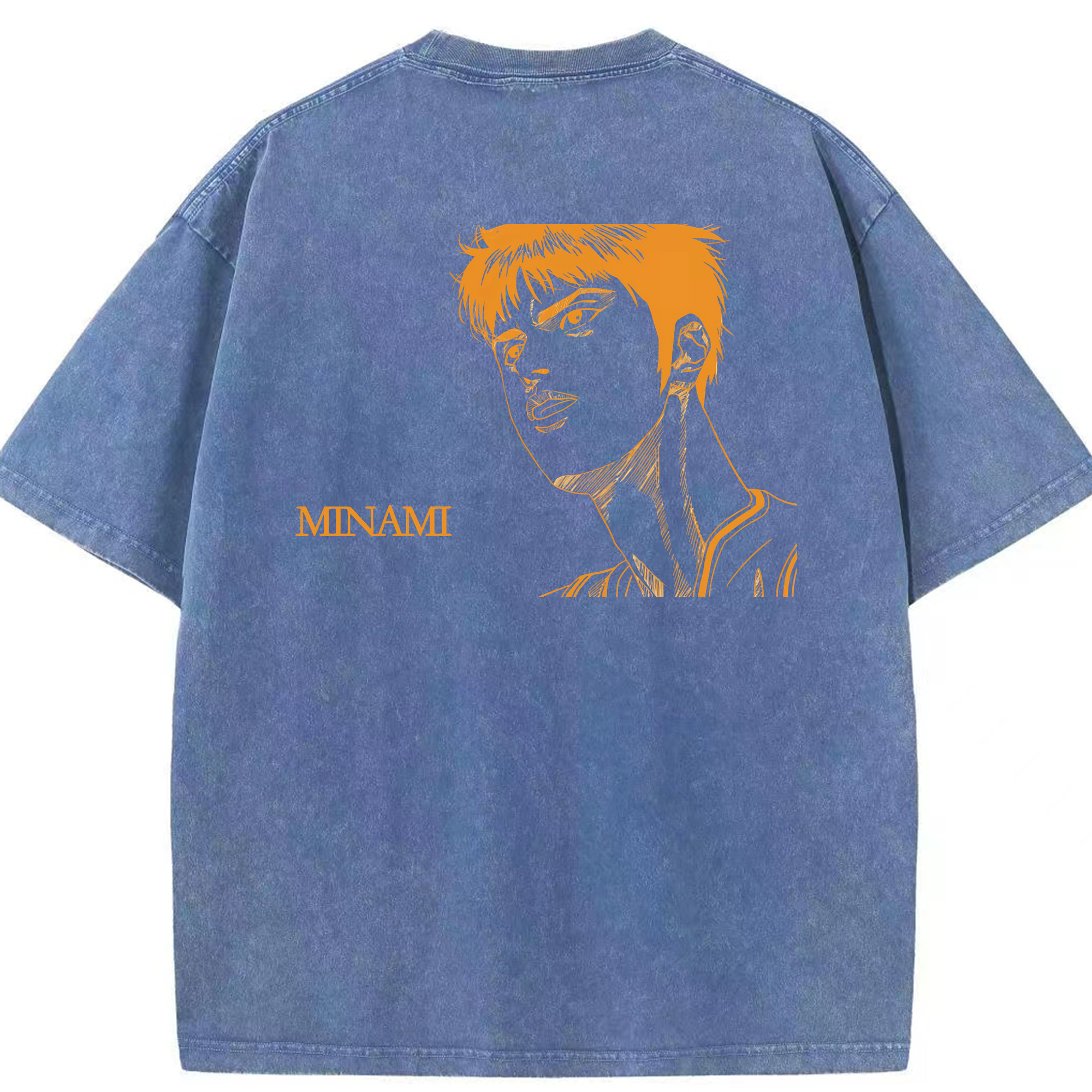 （画像用） SLAM DUNK／スラムダンク 綿100% ヴィンテージ風 半袖Tシャツ（背面プリント）