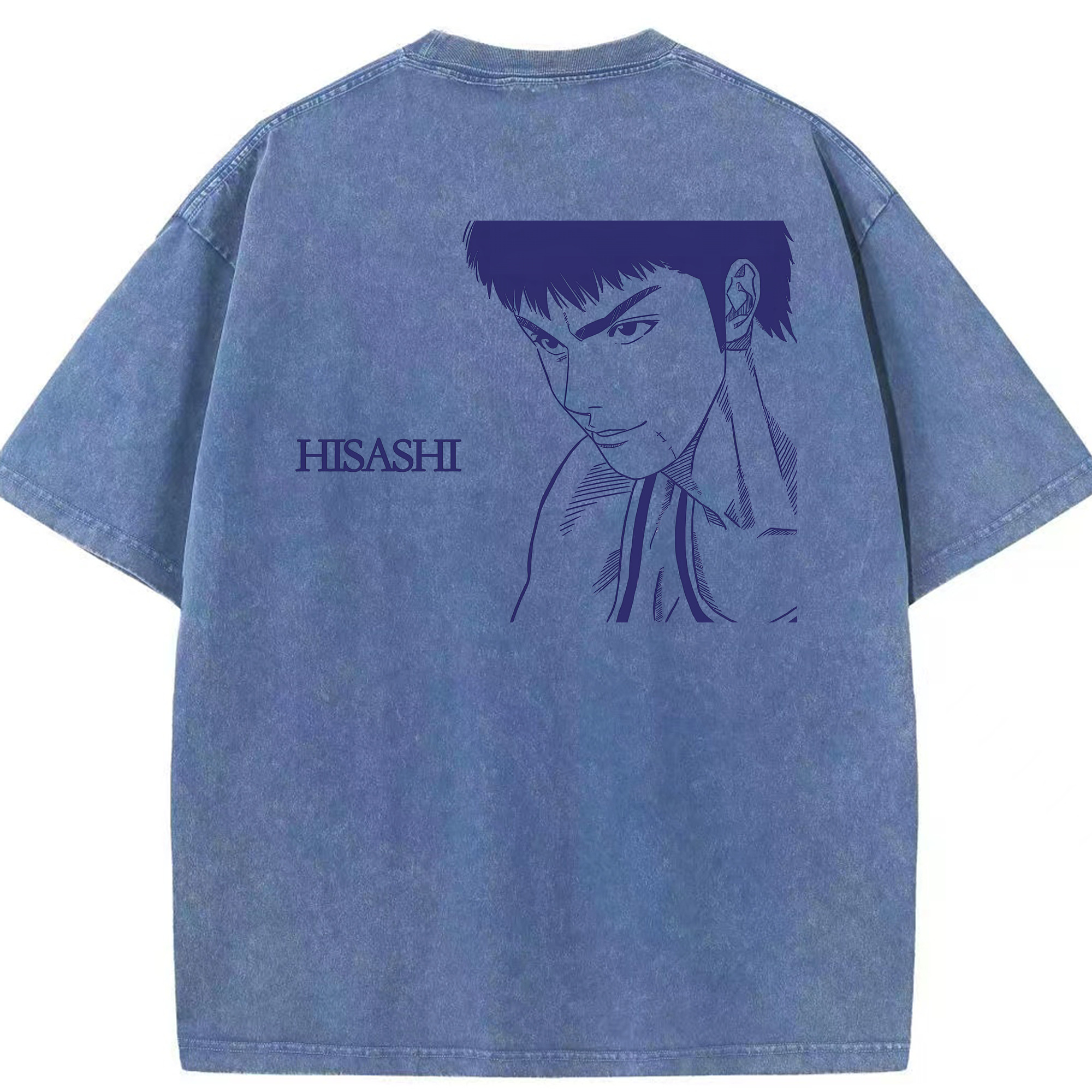 （画像用） SLAM DUNK／スラムダンク 綿100% ヴィンテージ風 半袖Tシャツ（背面プリント）