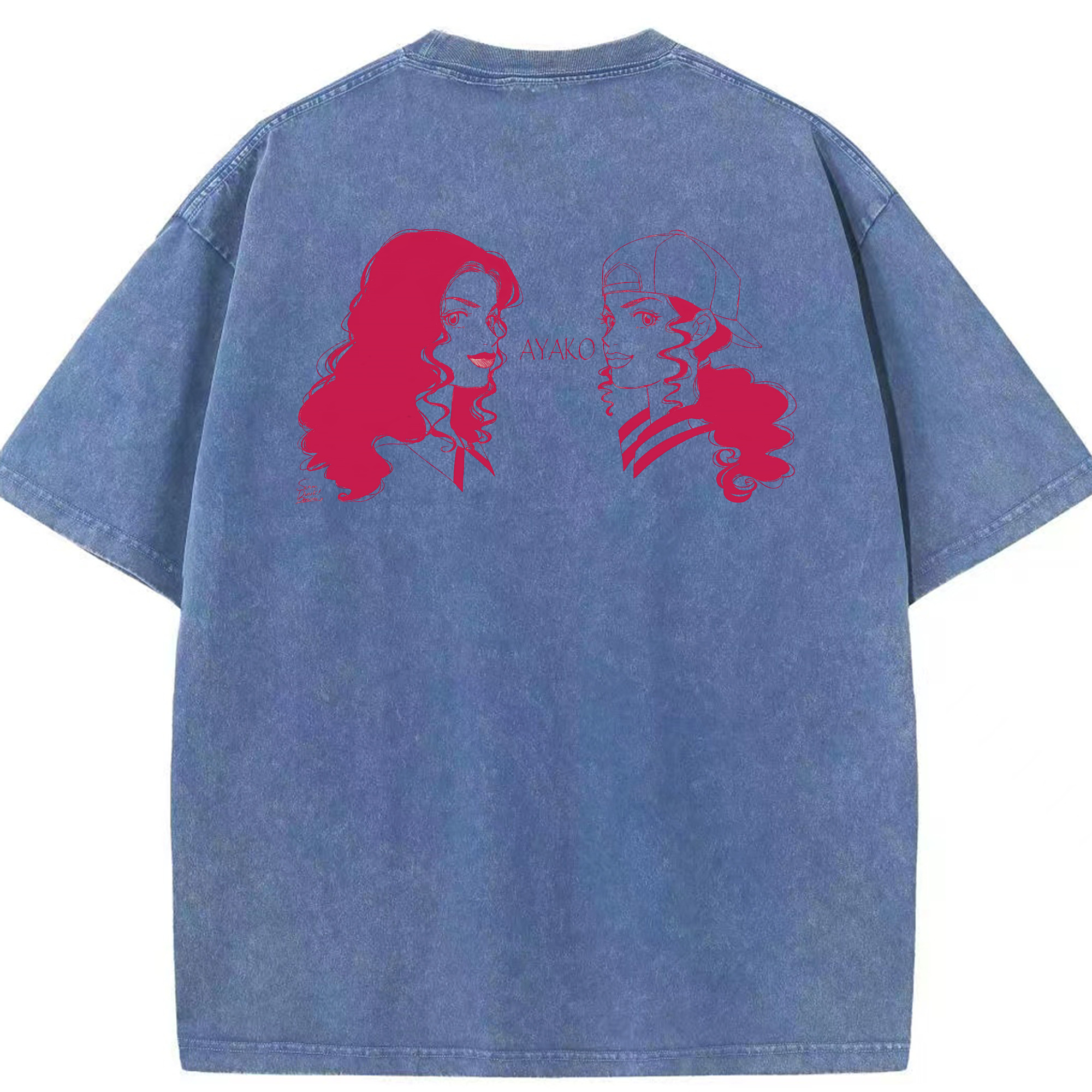 SLAM DUNK／スラムダンク 綿100% ヴィンテージ風 半袖Tシャツ（背面プリント）