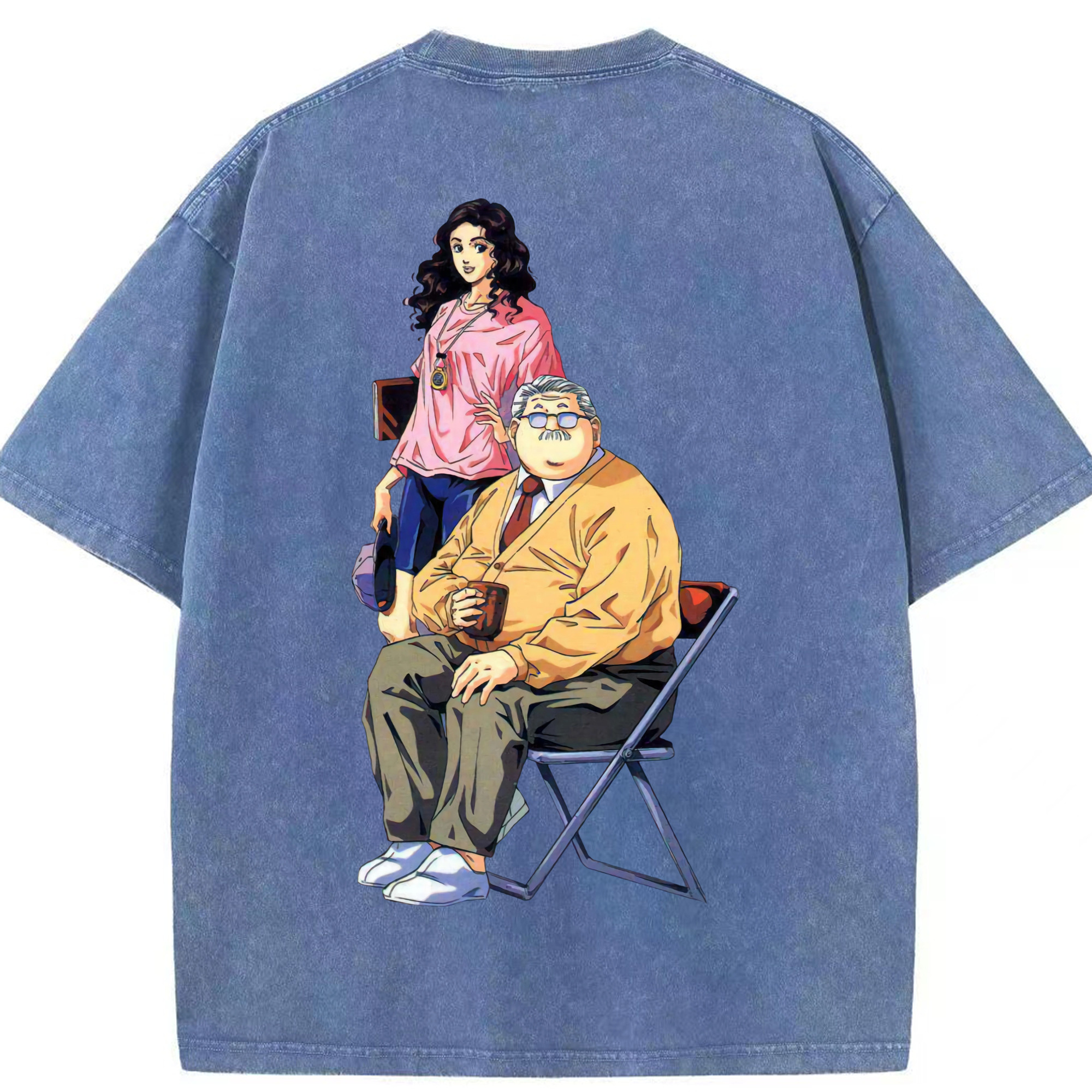 SLAM DUNK／スラムダンク 綿100% ヴィンテージ風 半袖Tシャツ（背面プリント）