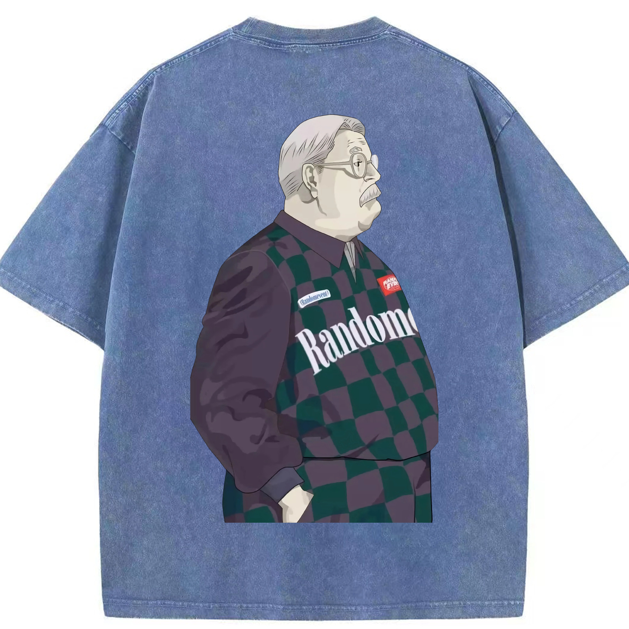 SLAM DUNK／スラムダンク 綿100% ヴィンテージ風 半袖Tシャツ（背面プリント）