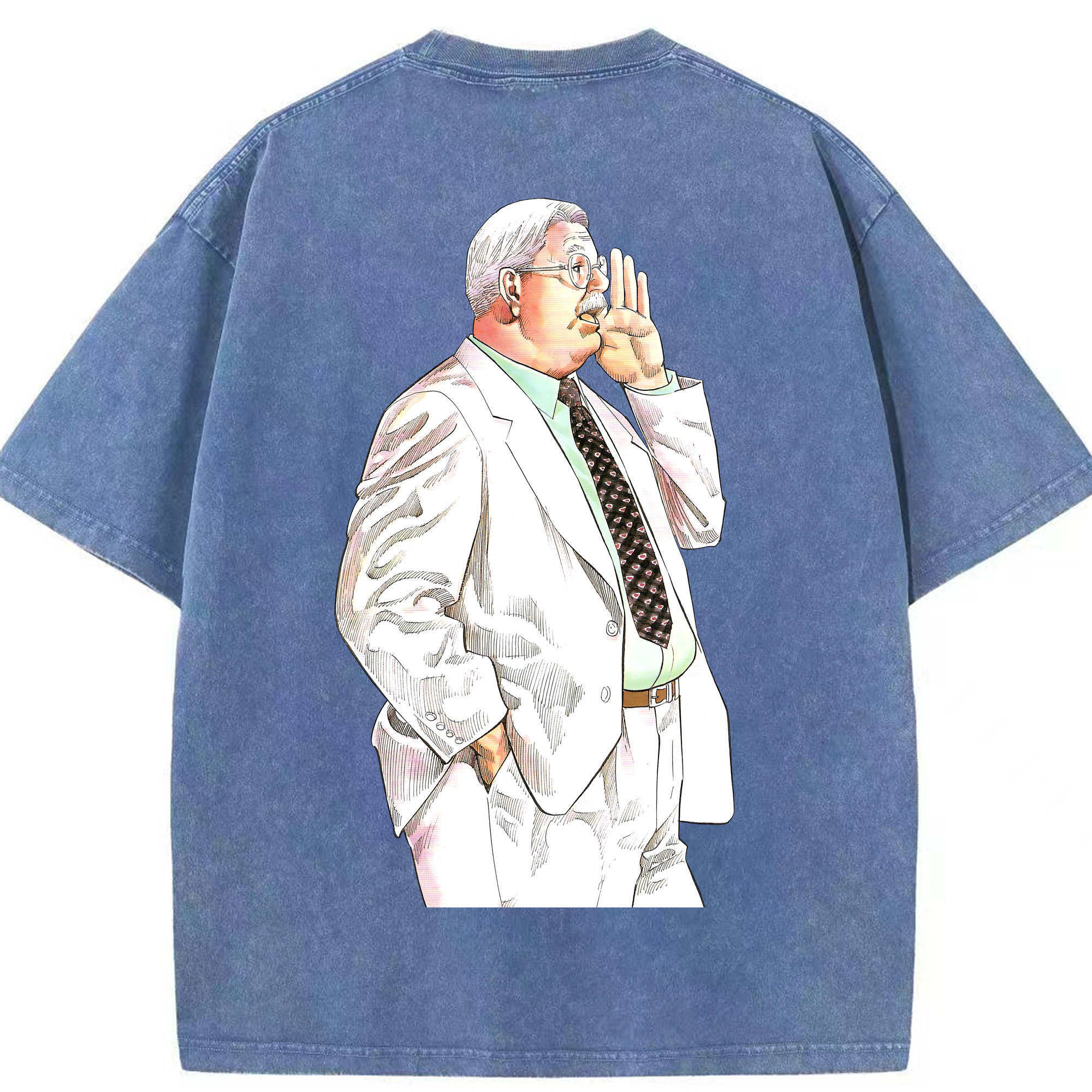 SLAM DUNK／スラムダンク 綿100% ヴィンテージ風 半袖Tシャツ（背面プリント）