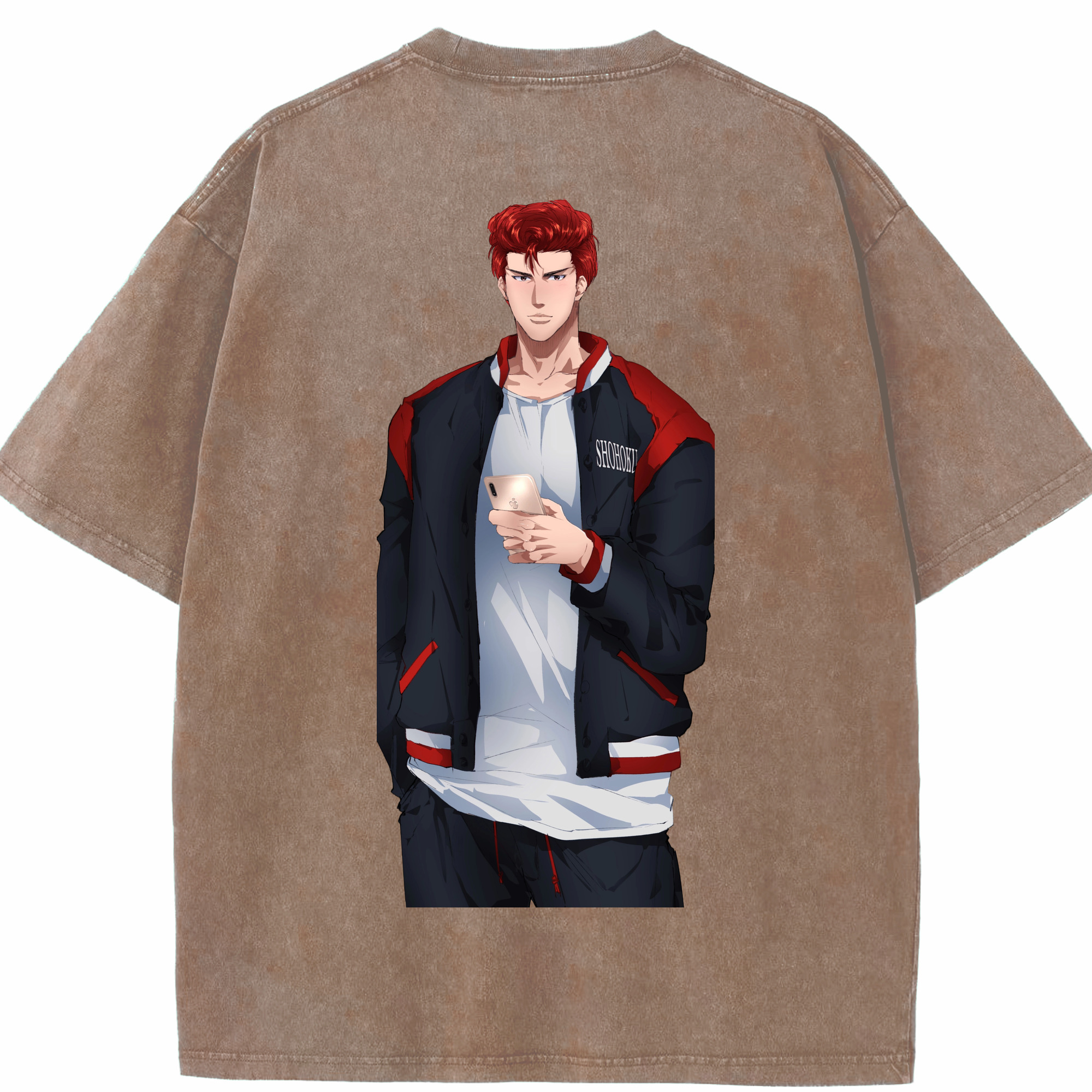 （画像用） SLAM DUNK／スラムダンク 綿100% ヴィンテージ風 半袖Tシャツ（背面プリント）