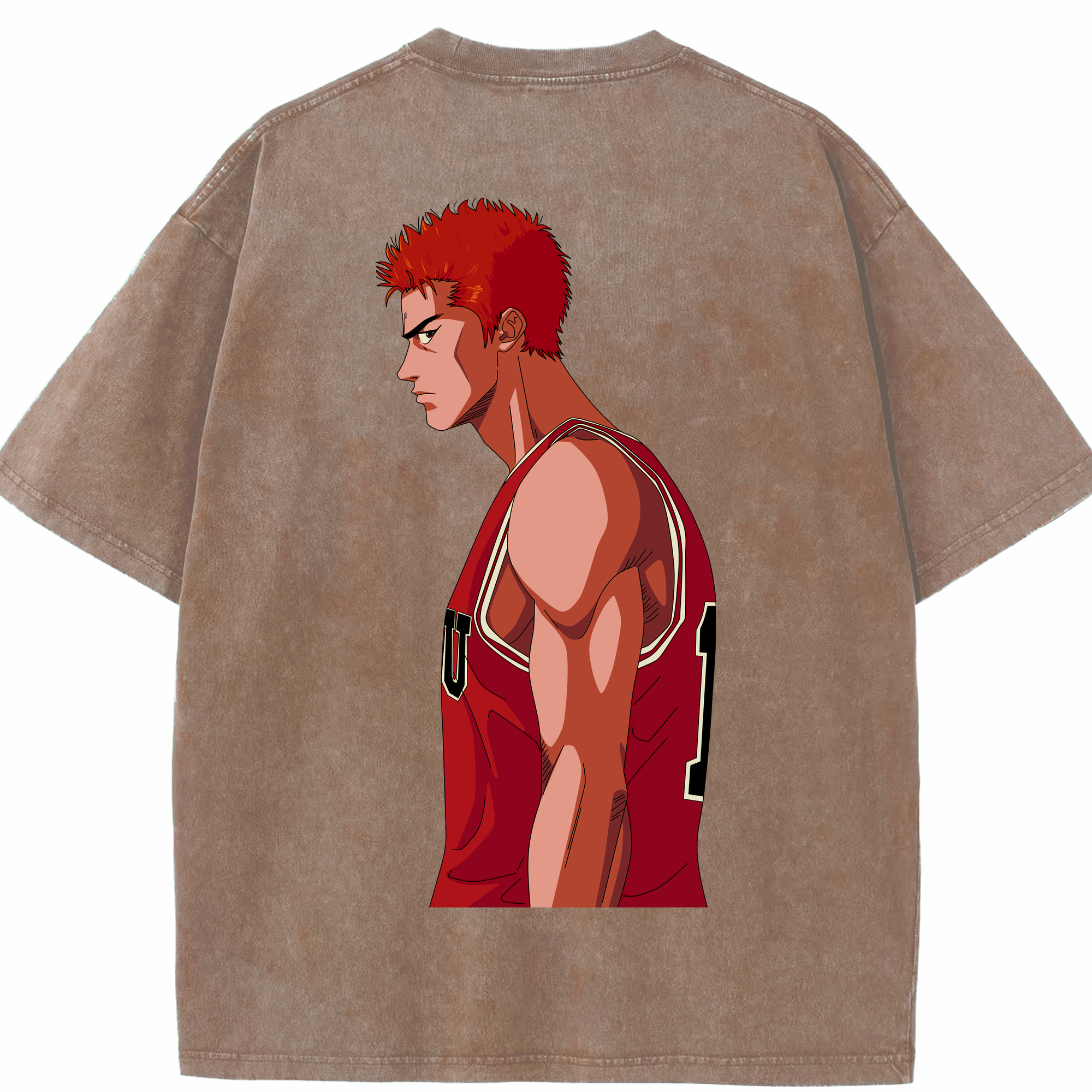 （画像用） SLAM DUNK／スラムダンク 綿100% ヴィンテージ風 半袖Tシャツ（背面プリント）
