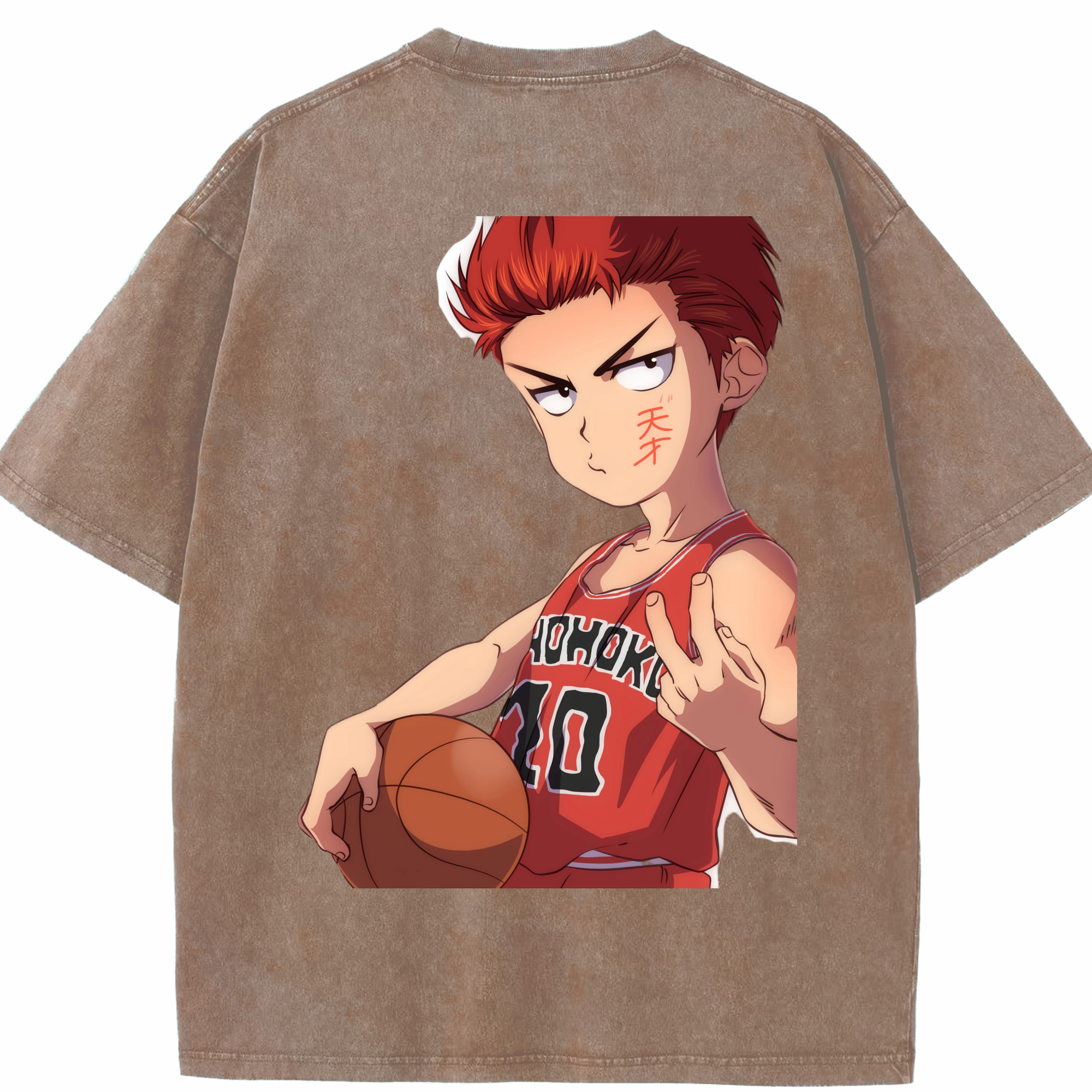 （画像用） SLAM DUNK／スラムダンク 綿100% ヴィンテージ風 半袖Tシャツ（背面プリント）