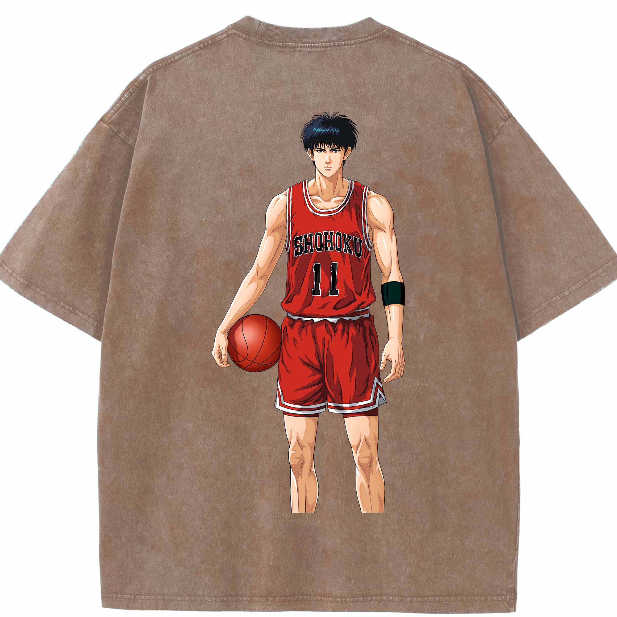 （画像用） SLAM DUNK／スラムダンク 綿100% ヴィンテージ風 半袖Tシャツ（背面プリント）