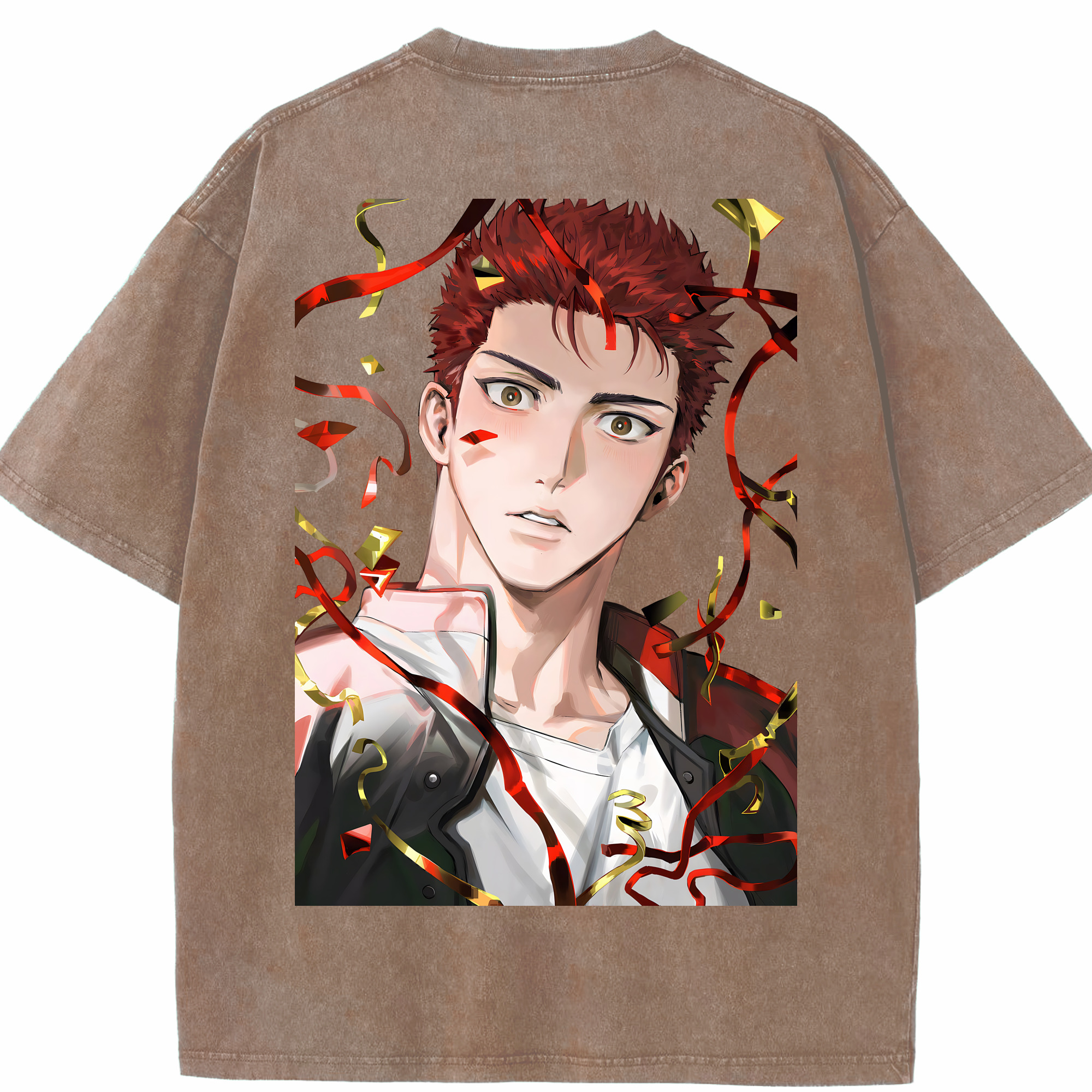 （画像用） SLAM DUNK／スラムダンク 綿100% ヴィンテージ風 半袖Tシャツ（背面プリント）