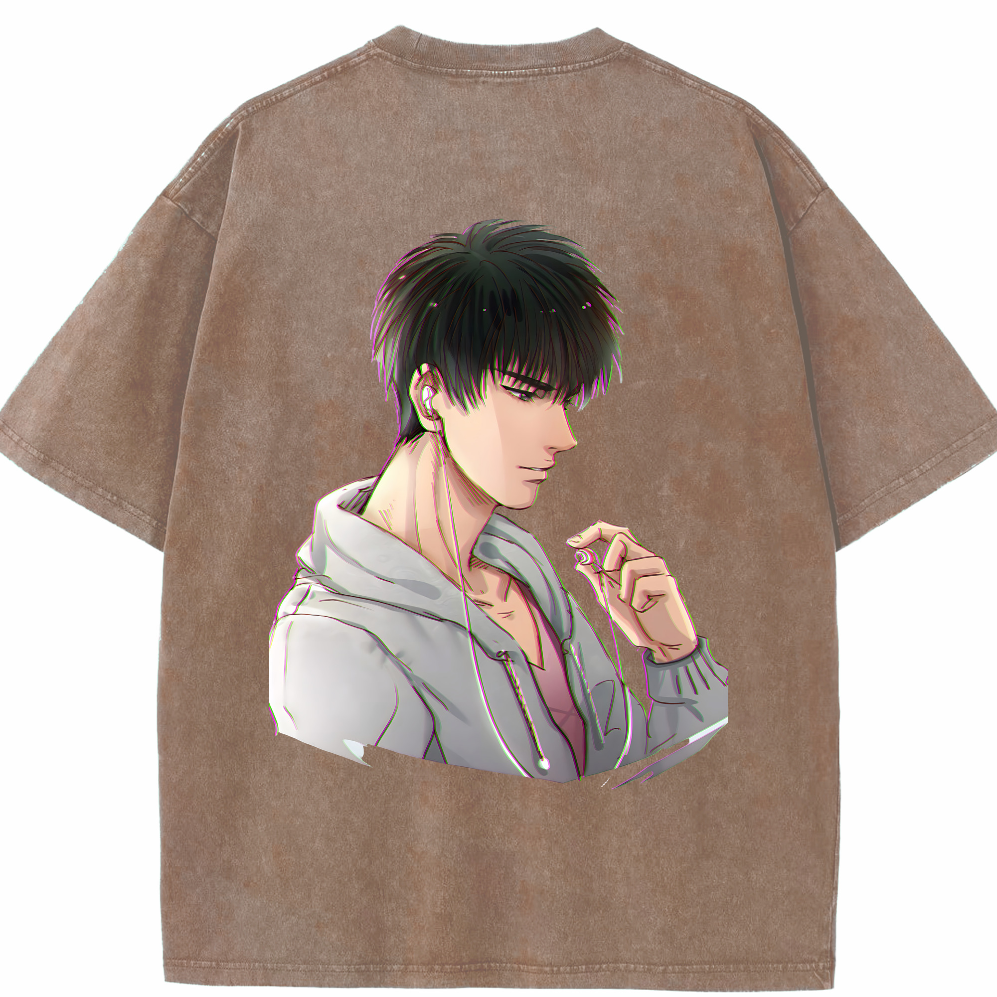 （画像用） SLAM DUNK／スラムダンク 綿100% ヴィンテージ風 半袖Tシャツ（背面プリント）