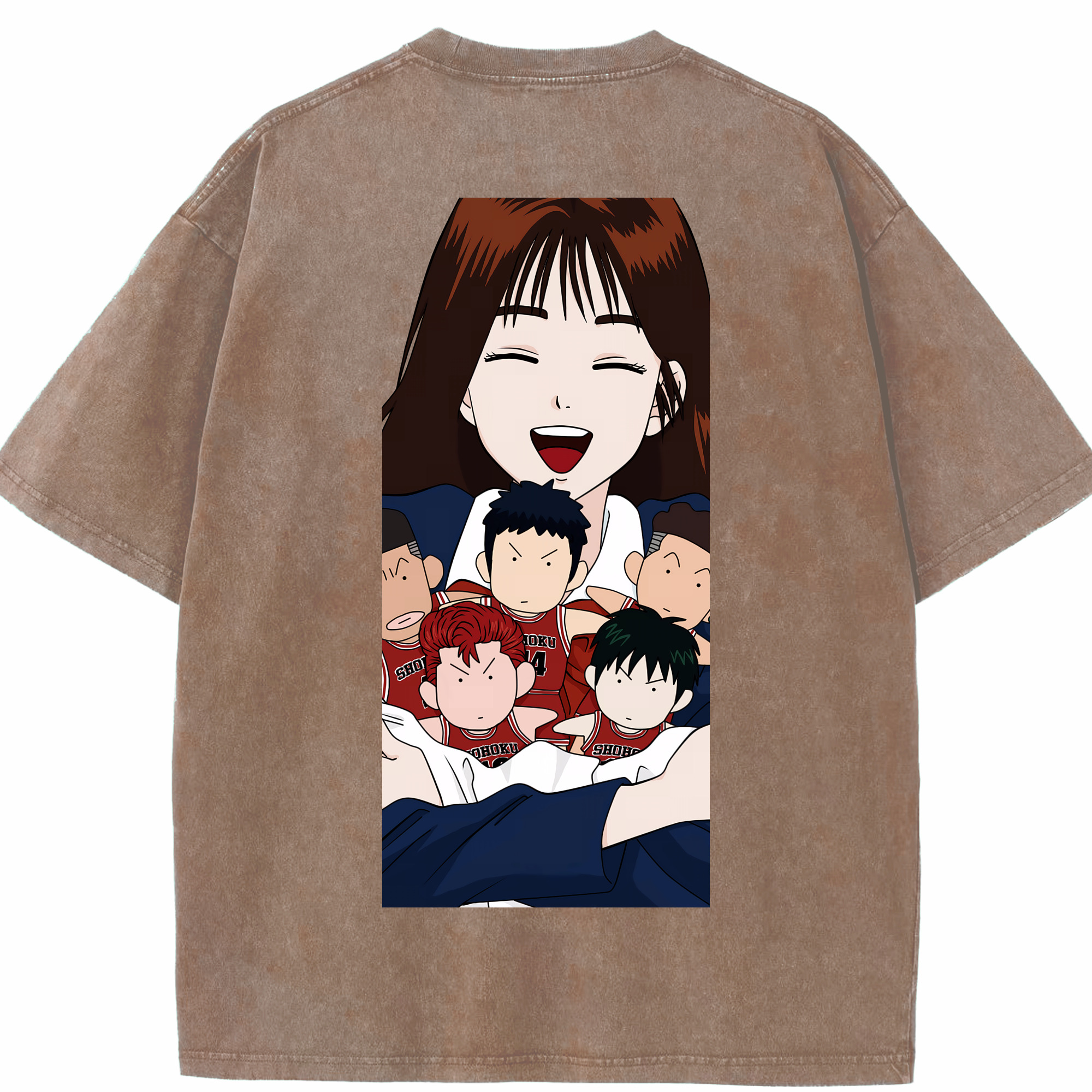 （画像用） SLAM DUNK／スラムダンク 綿100% ヴィンテージ風 半袖Tシャツ（背面プリント）