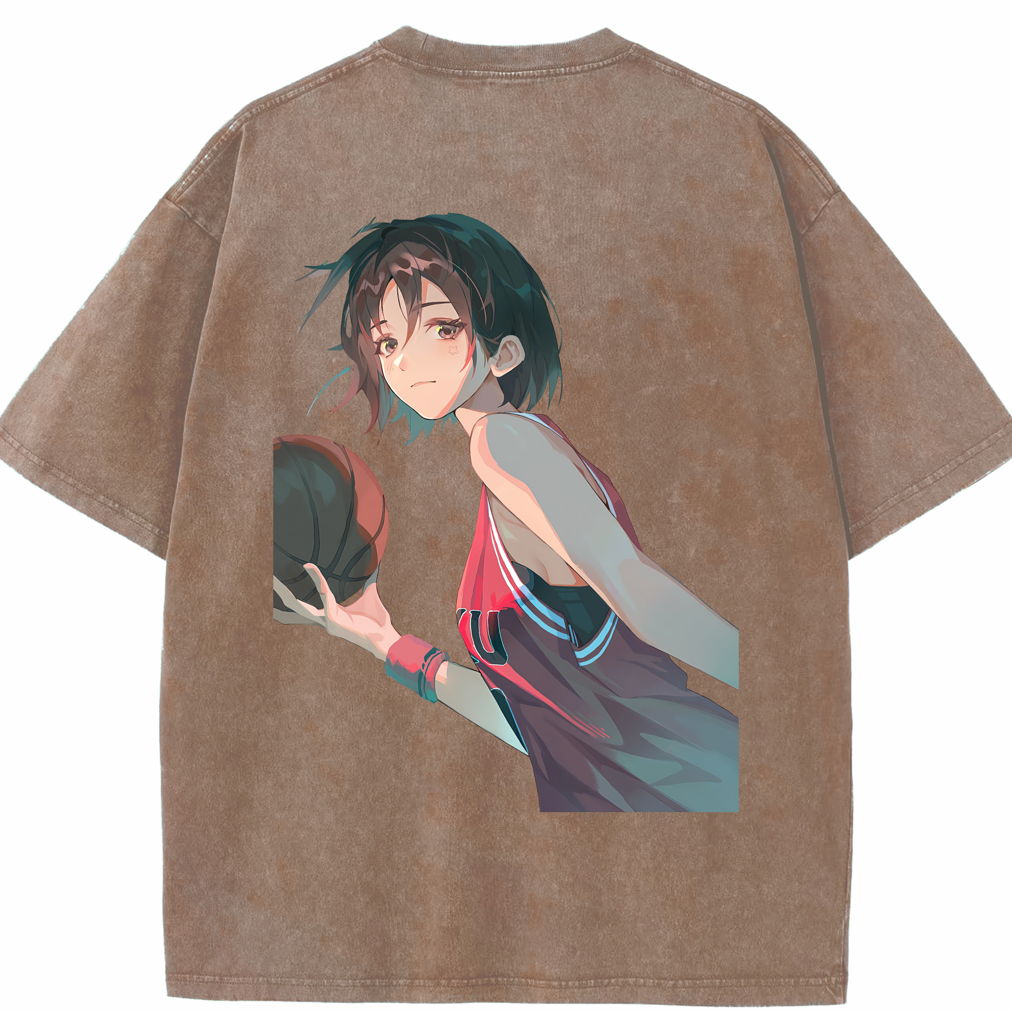 （画像用） SLAM DUNK／スラムダンク 綿100% ヴィンテージ風 半袖Tシャツ（背面プリント）