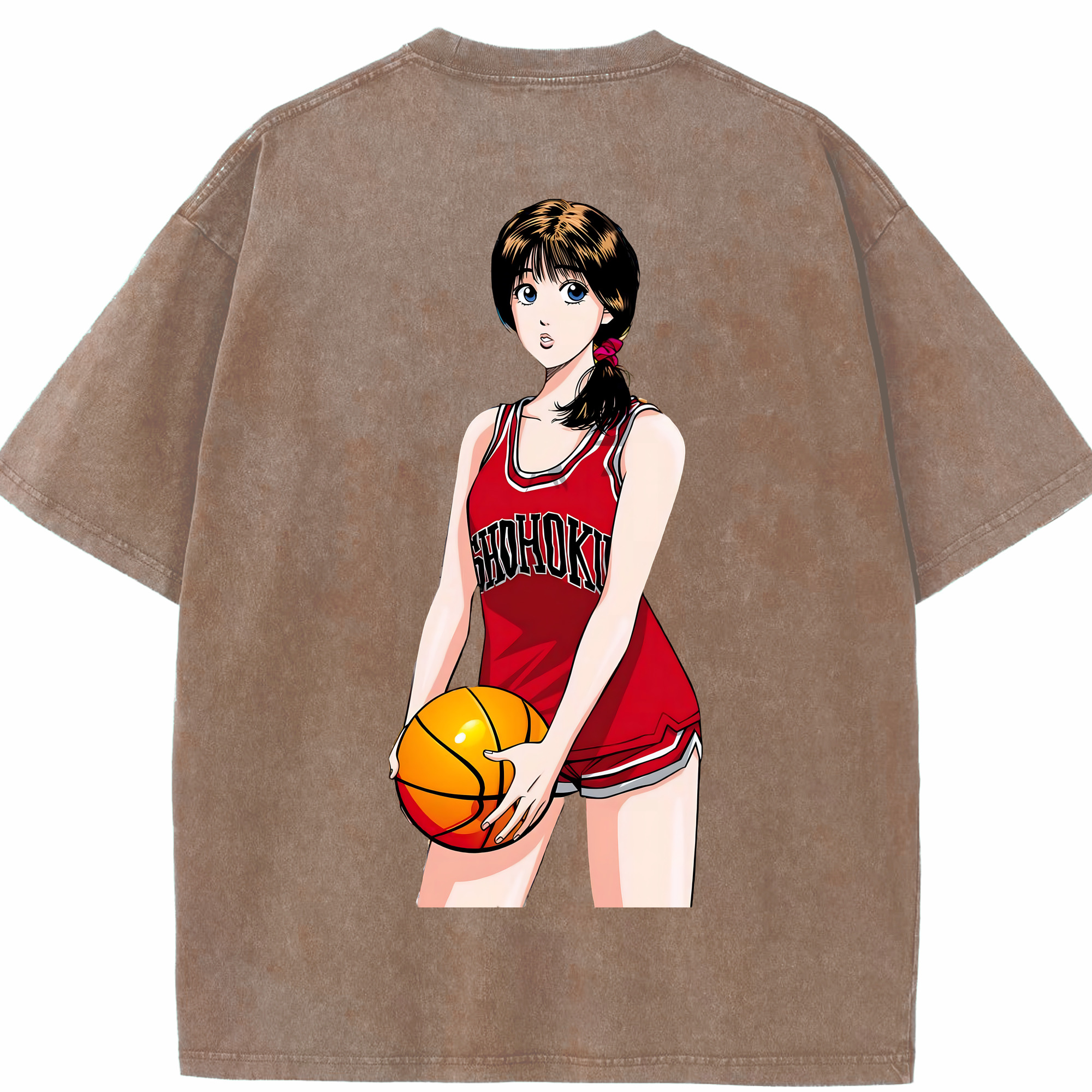 （画像用） SLAM DUNK／スラムダンク 綿100% ヴィンテージ風 半袖Tシャツ（背面プリント）