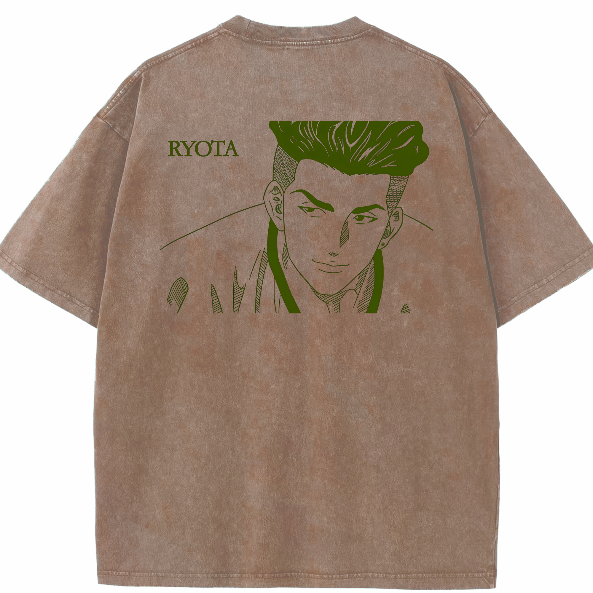 （画像用） SLAM DUNK／スラムダンク 綿100% ヴィンテージ風 半袖Tシャツ（背面プリント）