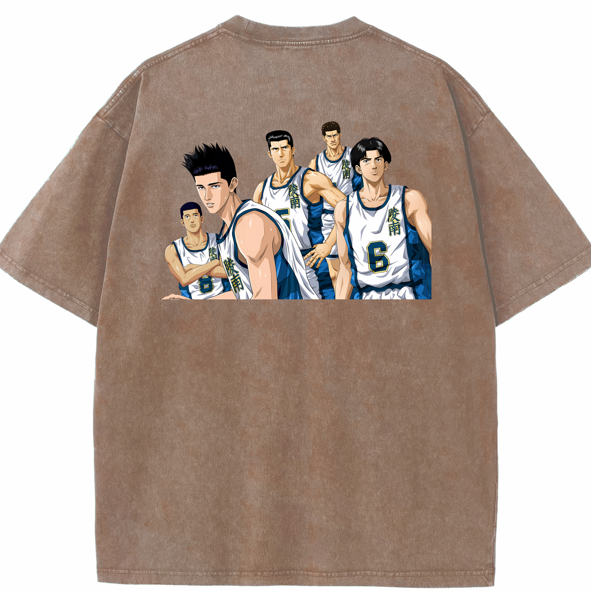 （画像用） SLAM DUNK／スラムダンク 綿100% ヴィンテージ風 半袖Tシャツ（背面プリント）