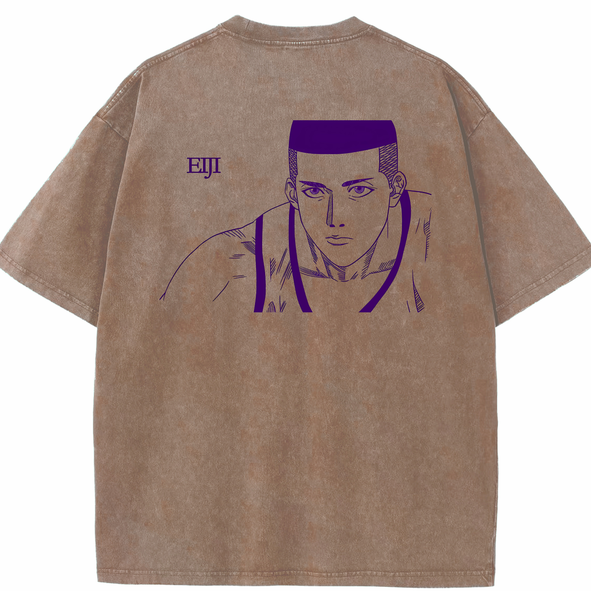 （画像用） SLAM DUNK／スラムダンク 綿100% ヴィンテージ風 半袖Tシャツ（背面プリント）