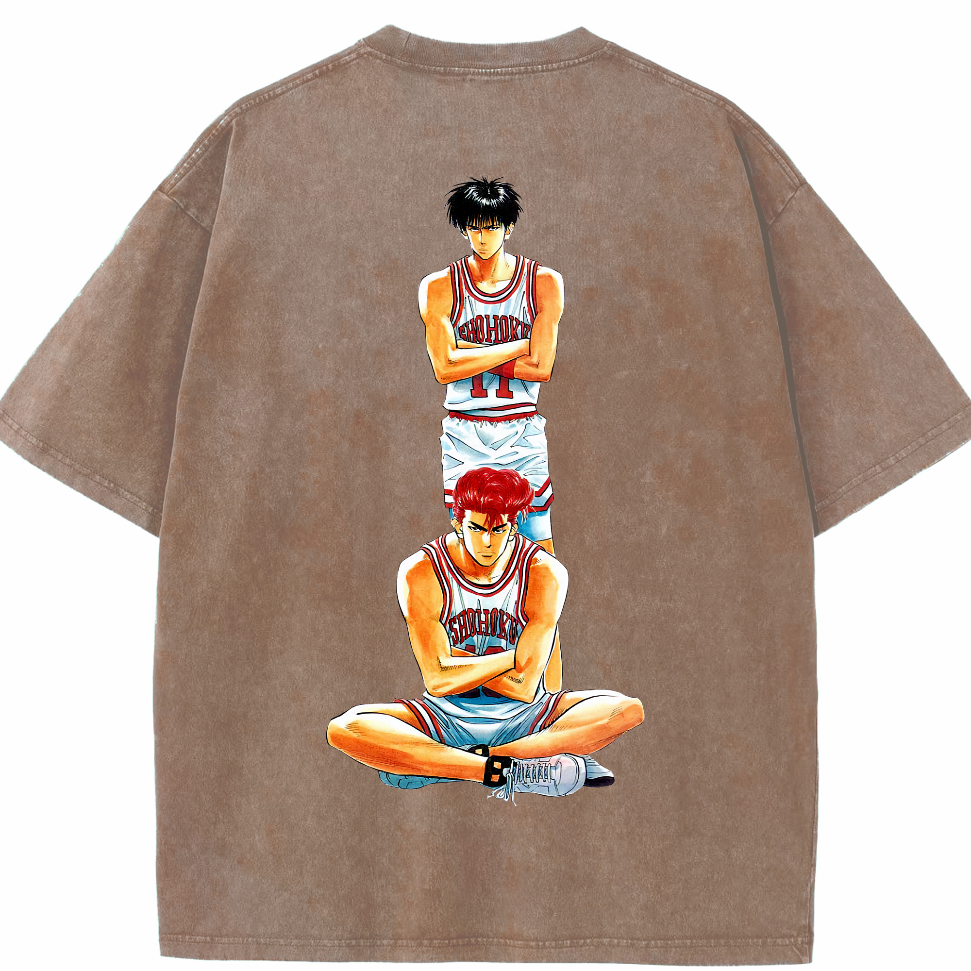 （画像用） SLAM DUNK／スラムダンク 綿100% ヴィンテージ風 半袖Tシャツ（背面プリント）