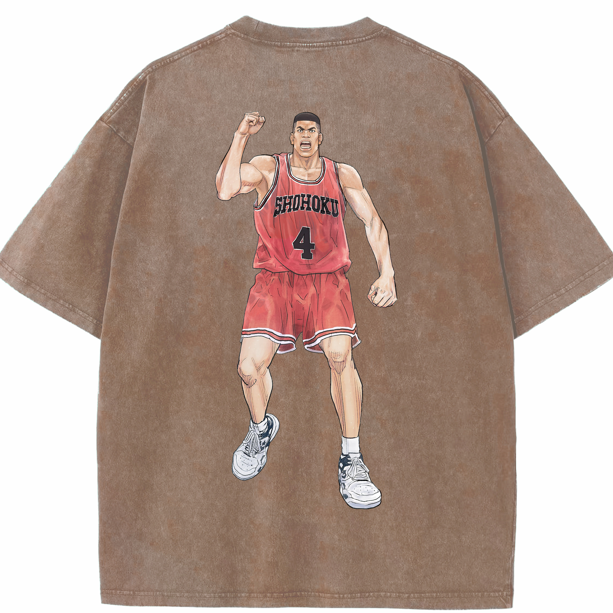 （画像用） SLAM DUNK／スラムダンク 綿100% ヴィンテージ風 半袖Tシャツ（背面プリント）