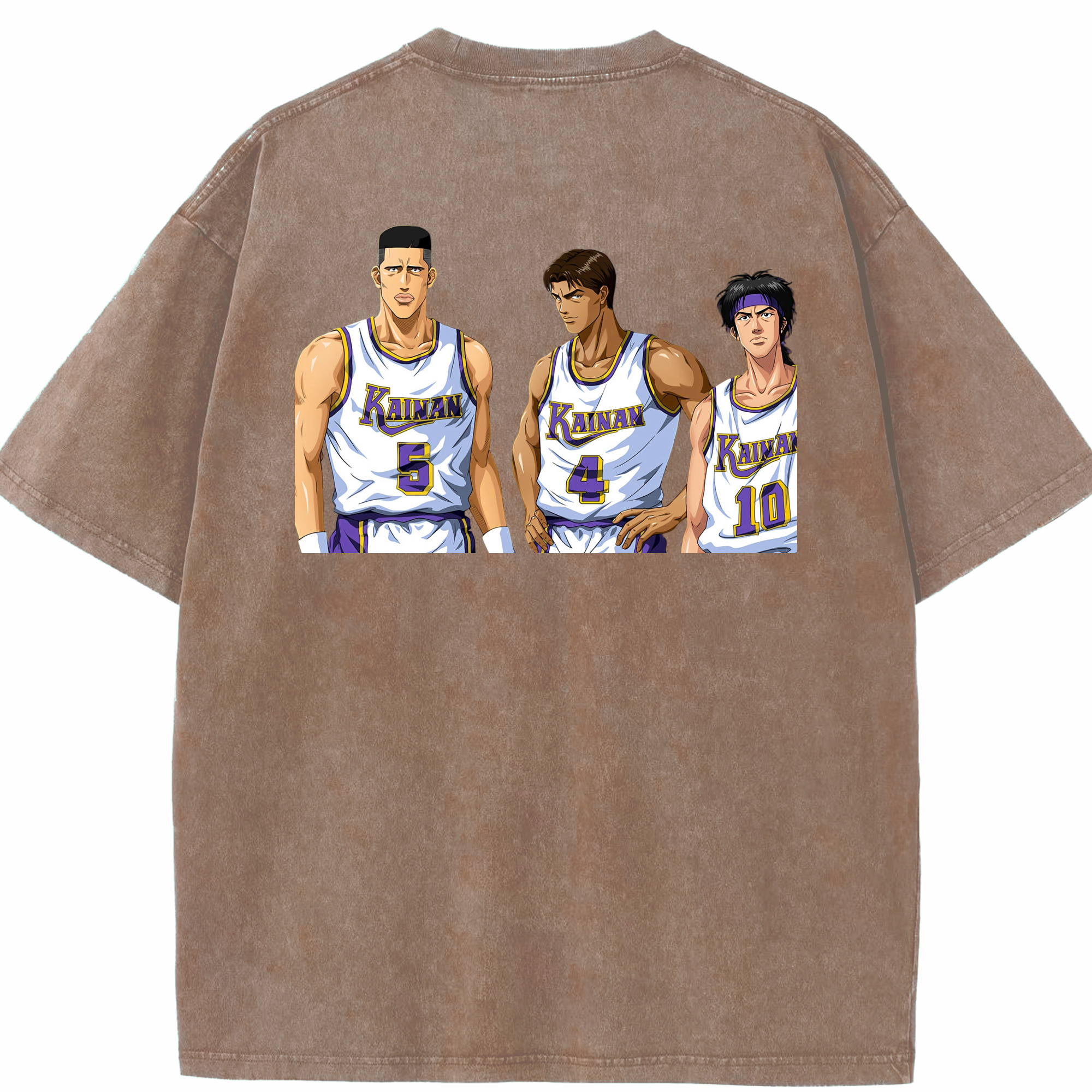 （画像用） SLAM DUNK／スラムダンク 綿100% ヴィンテージ風 半袖Tシャツ（背面プリント）