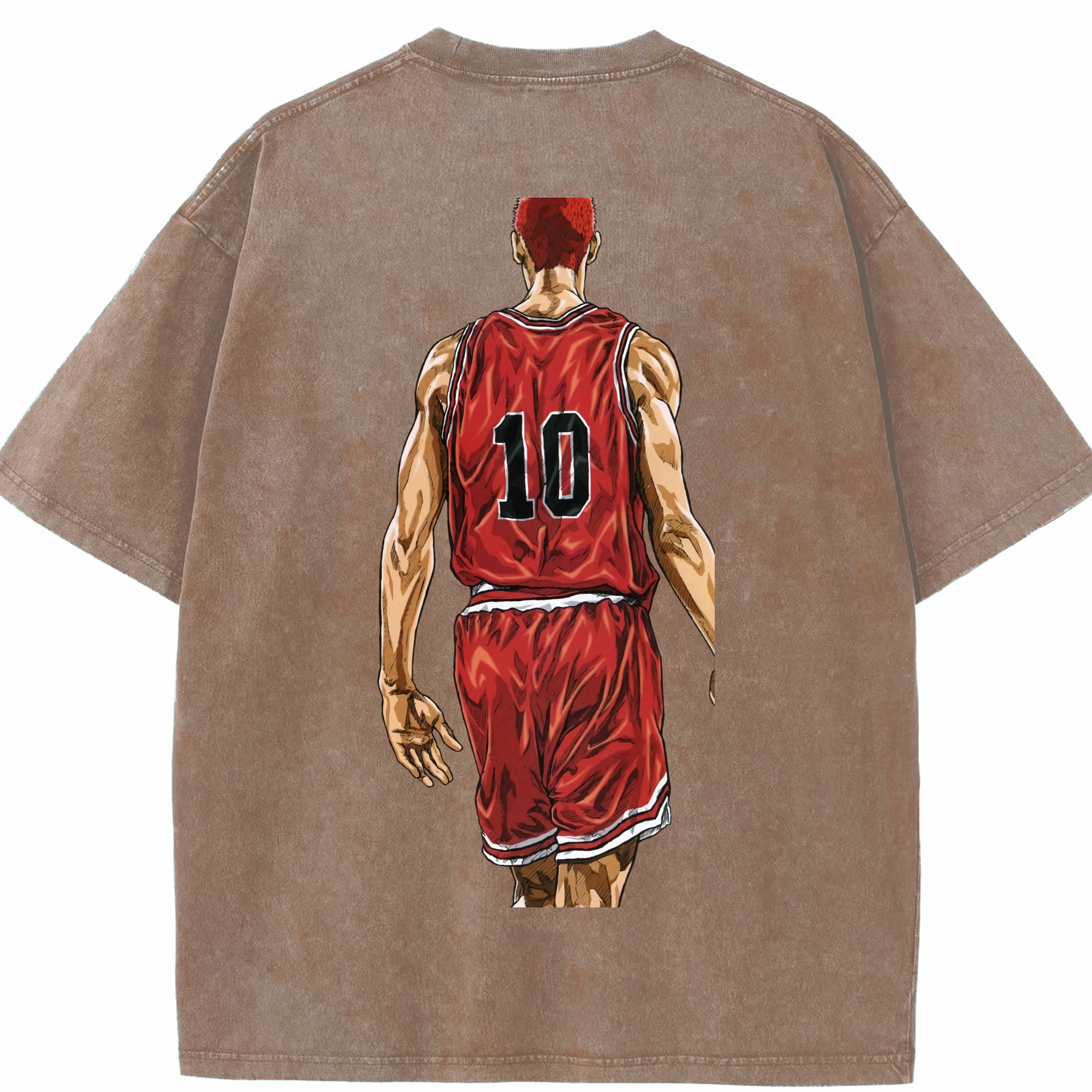 （画像用） SLAM DUNK／スラムダンク 綿100% ヴィンテージ風 半袖Tシャツ（背面プリント）