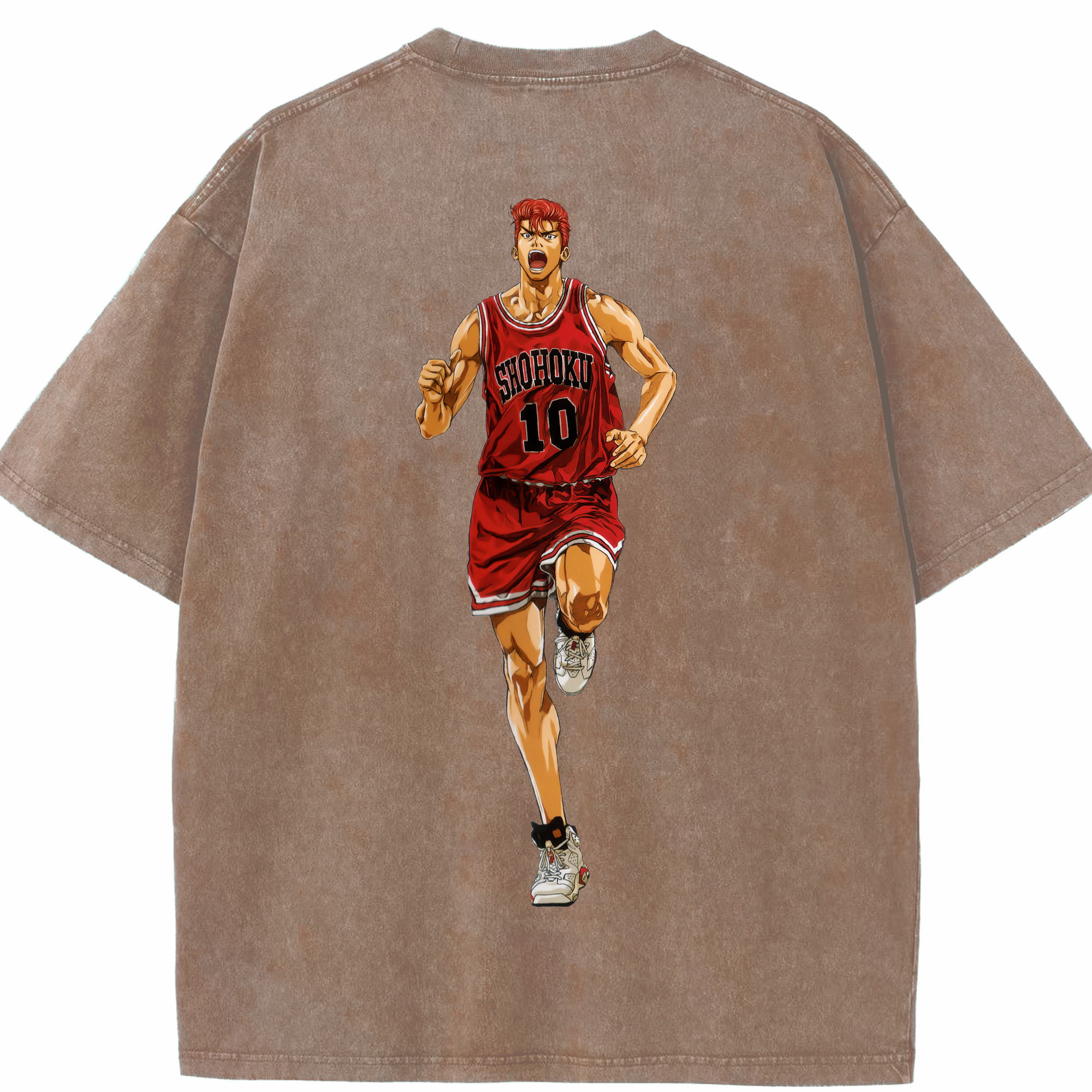 （画像用） SLAM DUNK／スラムダンク 綿100% ヴィンテージ風 半袖Tシャツ（背面プリント）