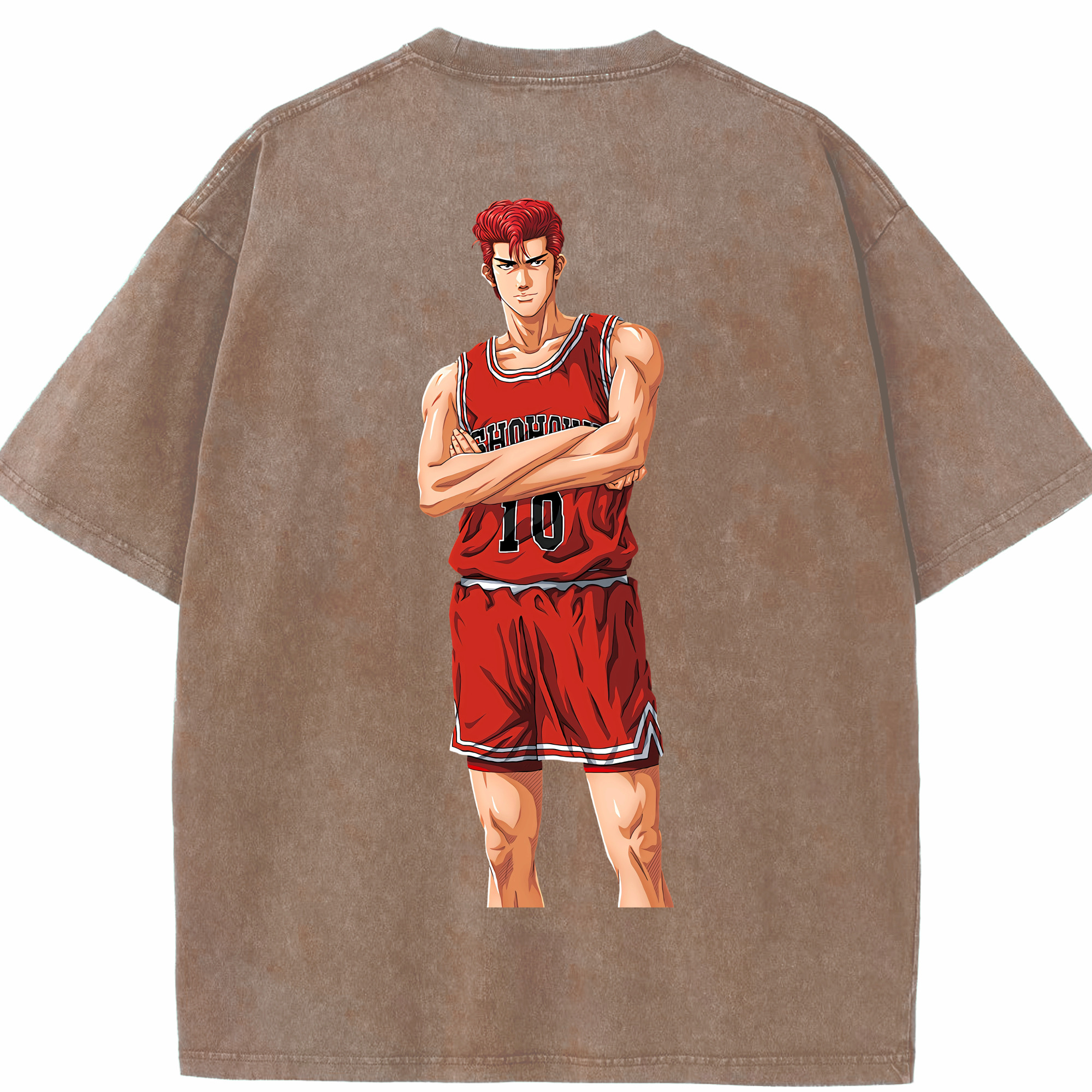 （画像用） SLAM DUNK／スラムダンク 綿100% ヴィンテージ風 半袖Tシャツ（背面プリント）