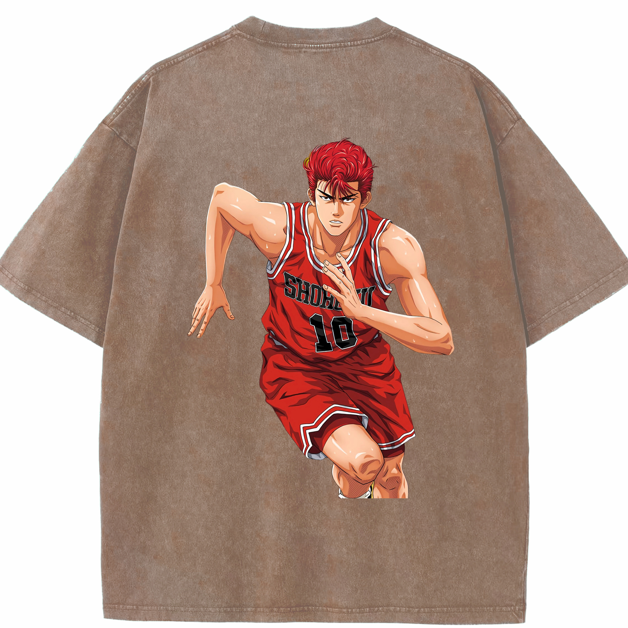 （画像用） SLAM DUNK／スラムダンク 綿100% ヴィンテージ風 半袖Tシャツ（背面プリント）