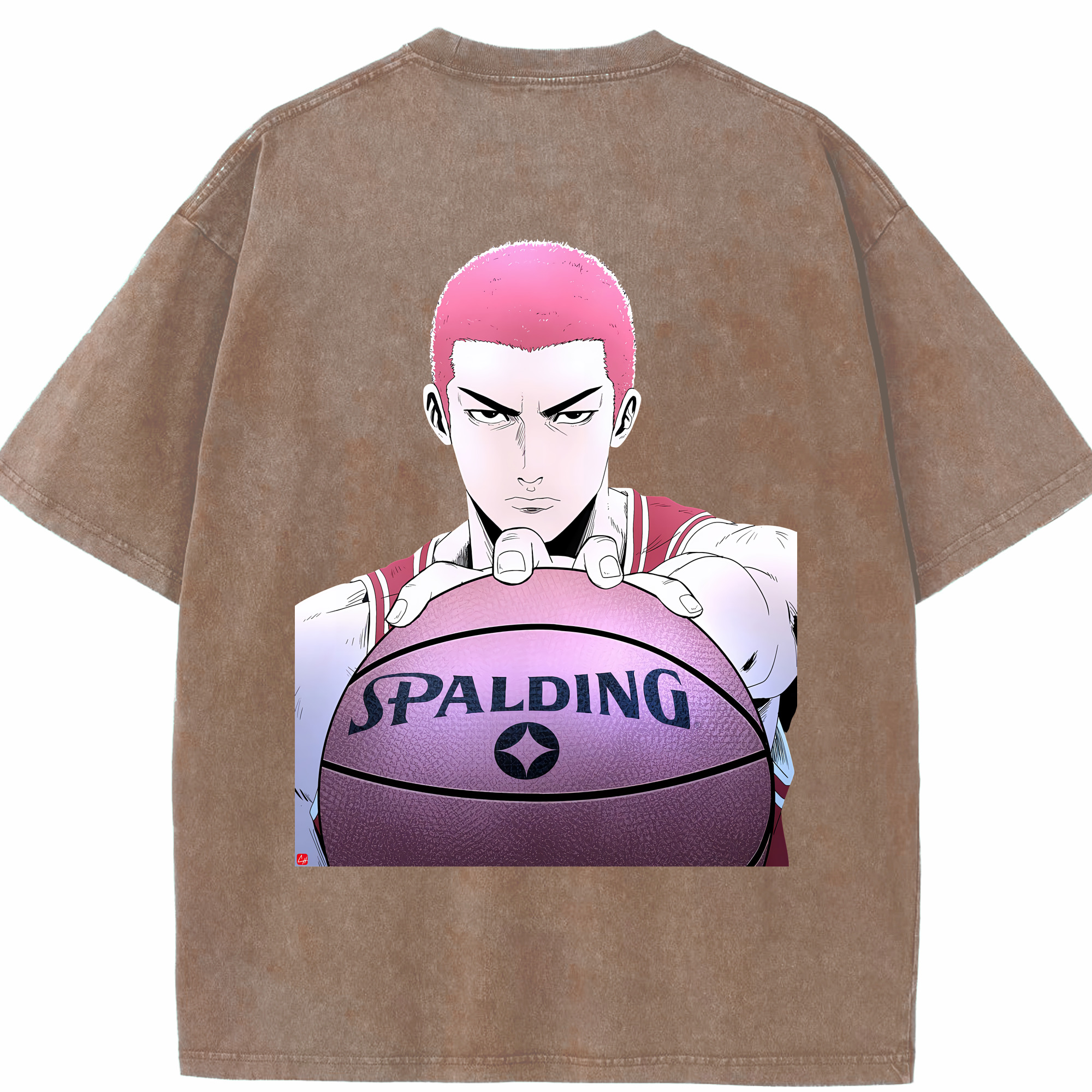 （画像用） SLAM DUNK／スラムダンク 綿100% ヴィンテージ風 半袖Tシャツ（背面プリント）