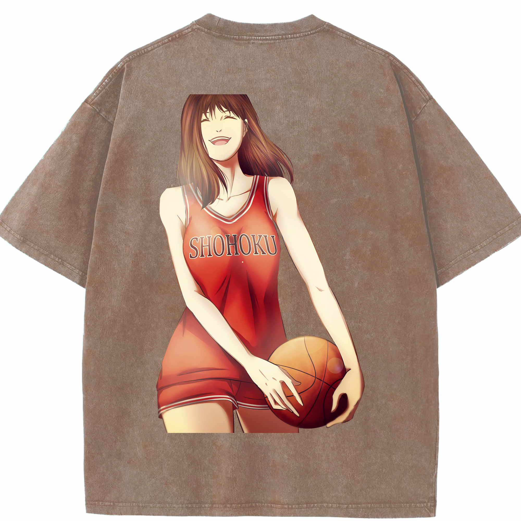 （画像用） SLAM DUNK／スラムダンク 綿100% ヴィンテージ風 半袖Tシャツ（背面プリント）