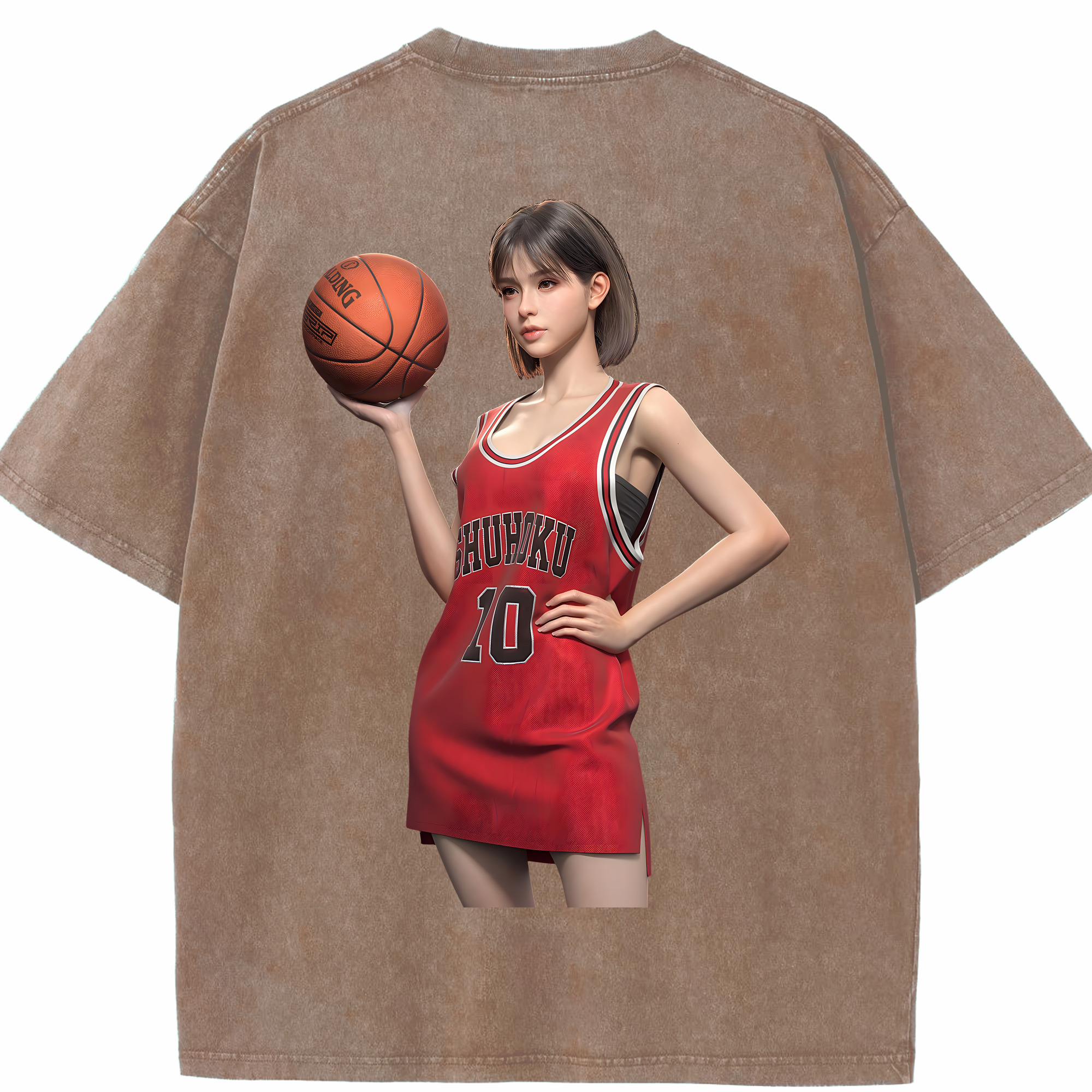 （画像用） SLAM DUNK／スラムダンク 綿100% ヴィンテージ風 半袖Tシャツ（背面プリント）