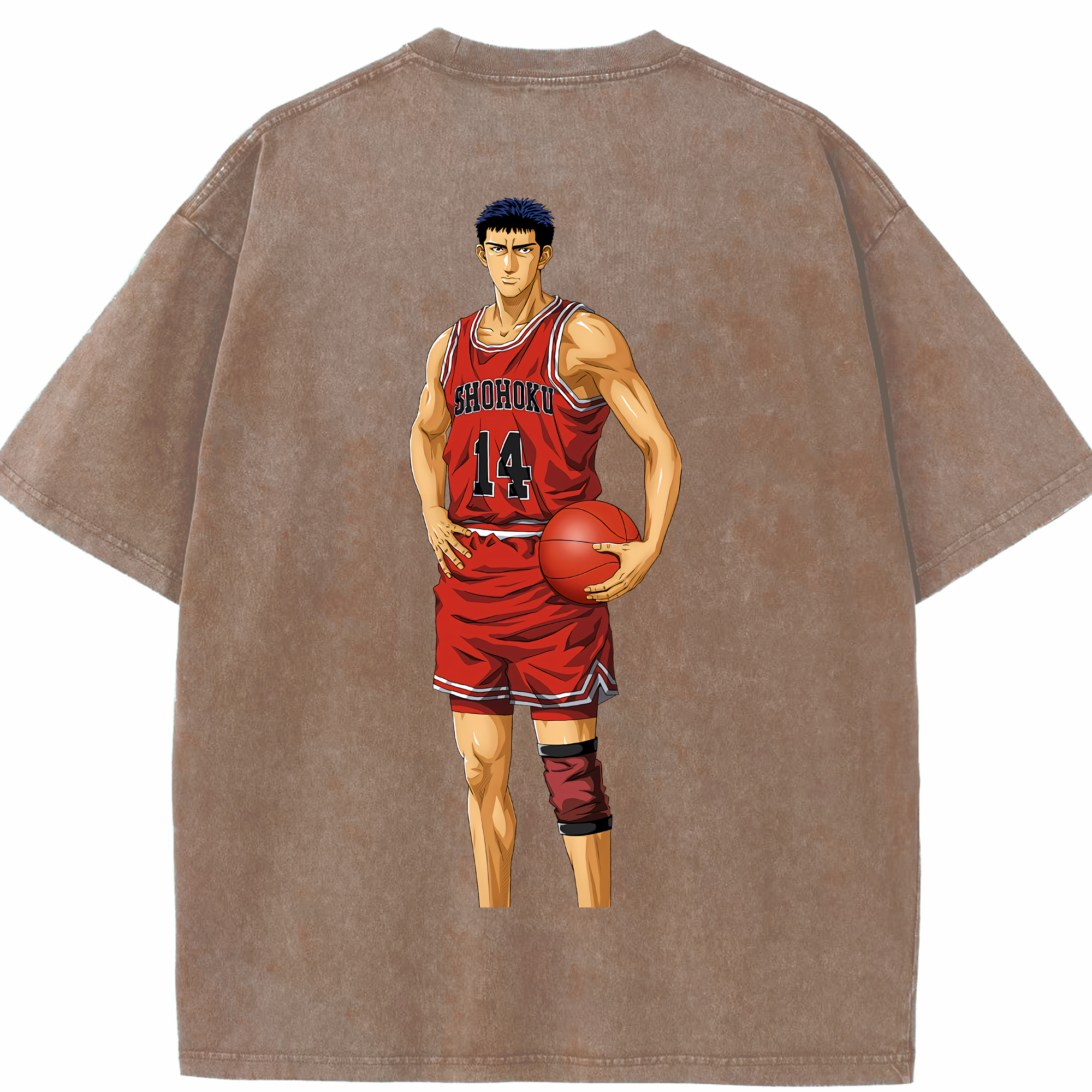 （画像用） SLAM DUNK／スラムダンク 綿100% ヴィンテージ風 半袖Tシャツ（背面プリント）