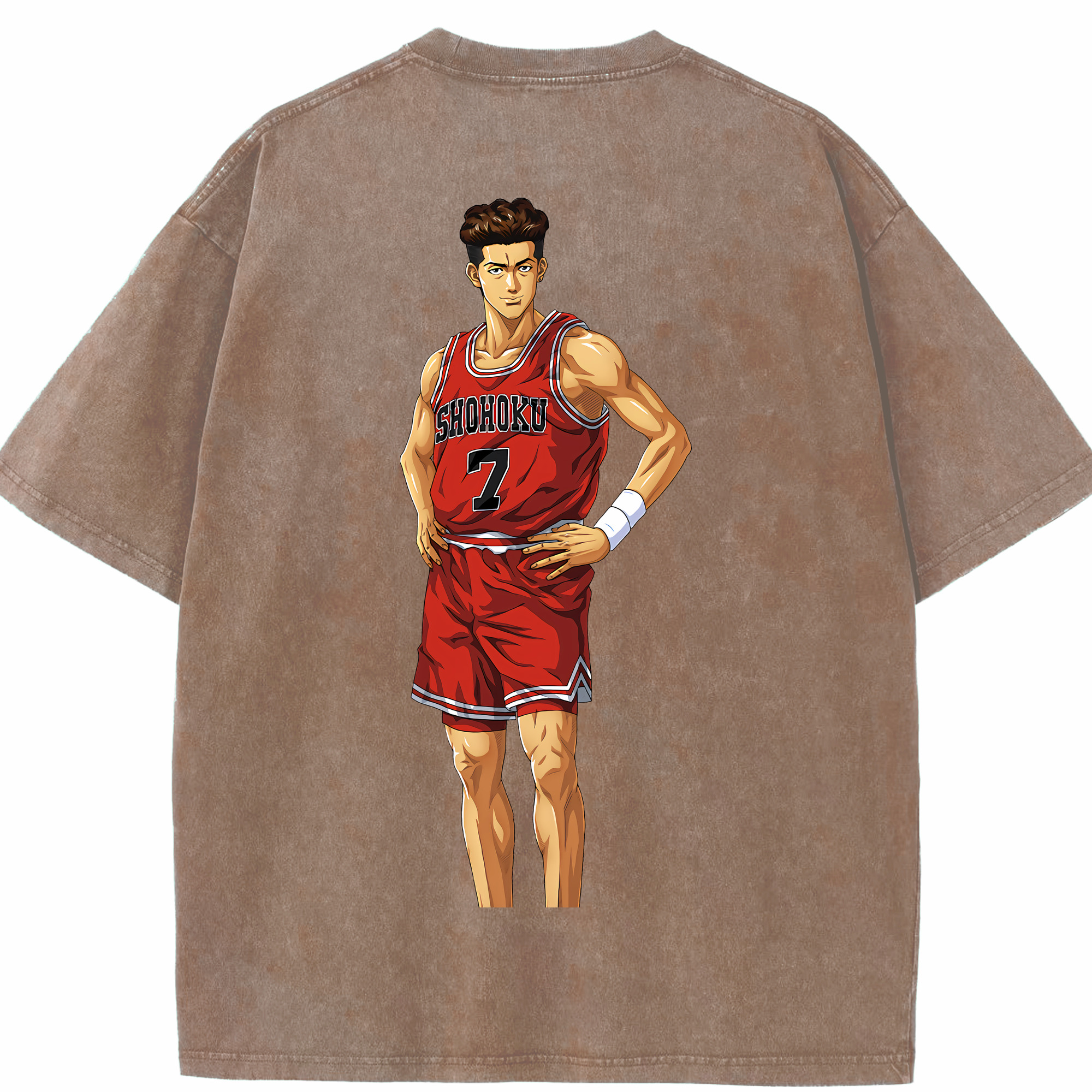 （画像用） SLAM DUNK／スラムダンク 綿100% ヴィンテージ風 半袖Tシャツ（背面プリント）