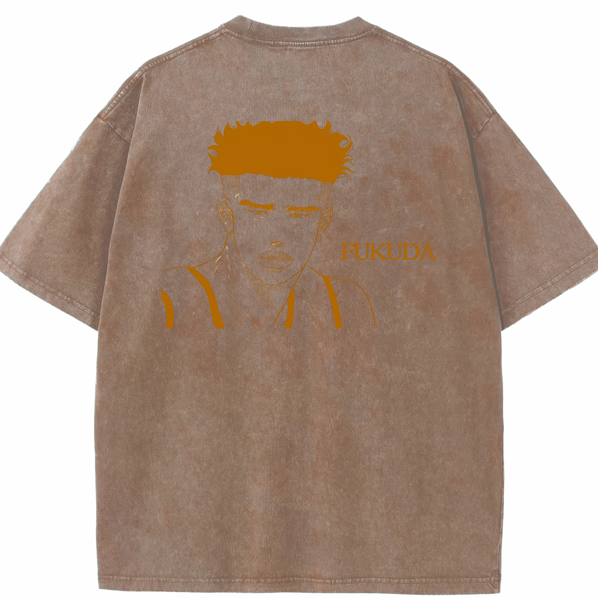 （画像用） SLAM DUNK／スラムダンク 綿100% ヴィンテージ風 半袖Tシャツ（背面プリント）