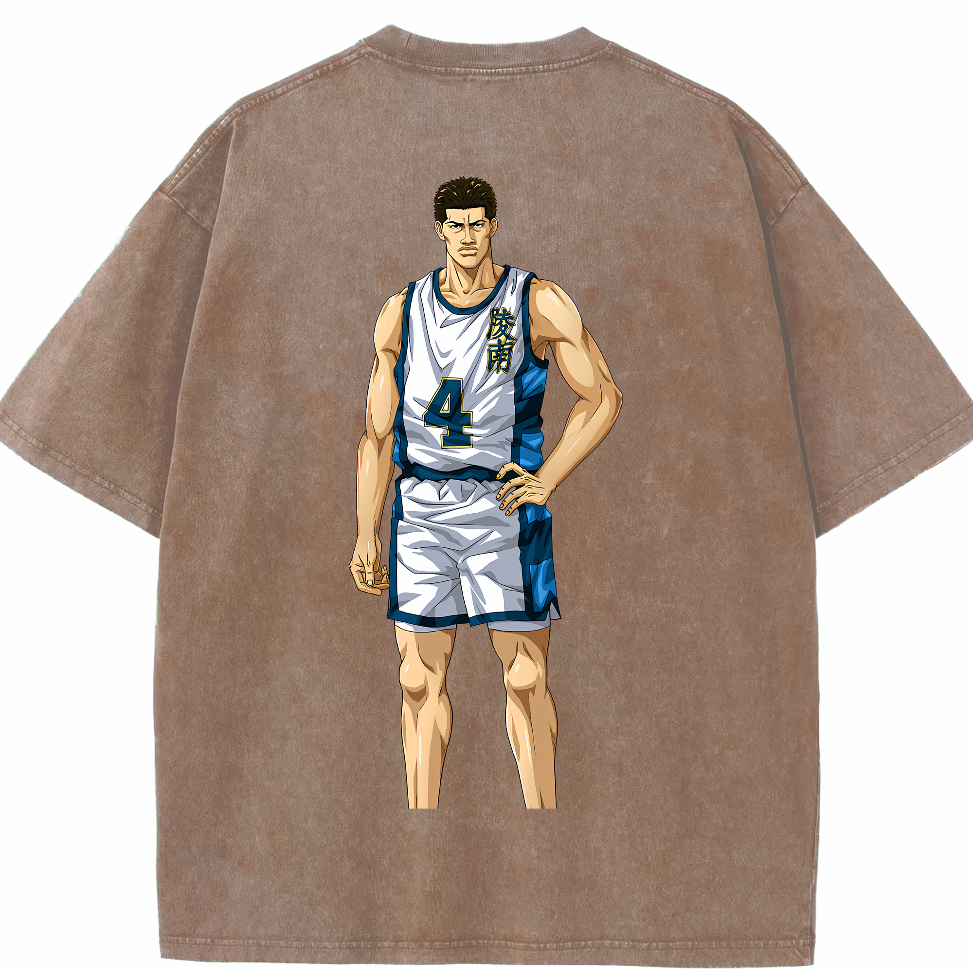 （画像用） SLAM DUNK／スラムダンク 綿100% ヴィンテージ風 半袖Tシャツ（背面プリント）