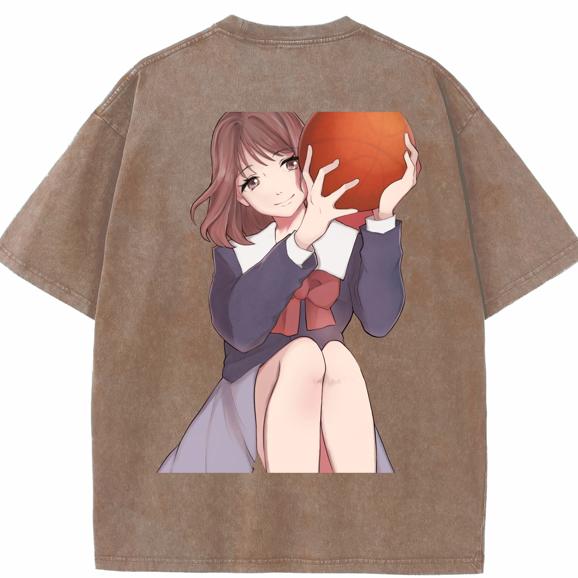 SLAM DUNK／スラムダンク 綿100% ヴィンテージ風 半袖Tシャツ（背面プリント）
