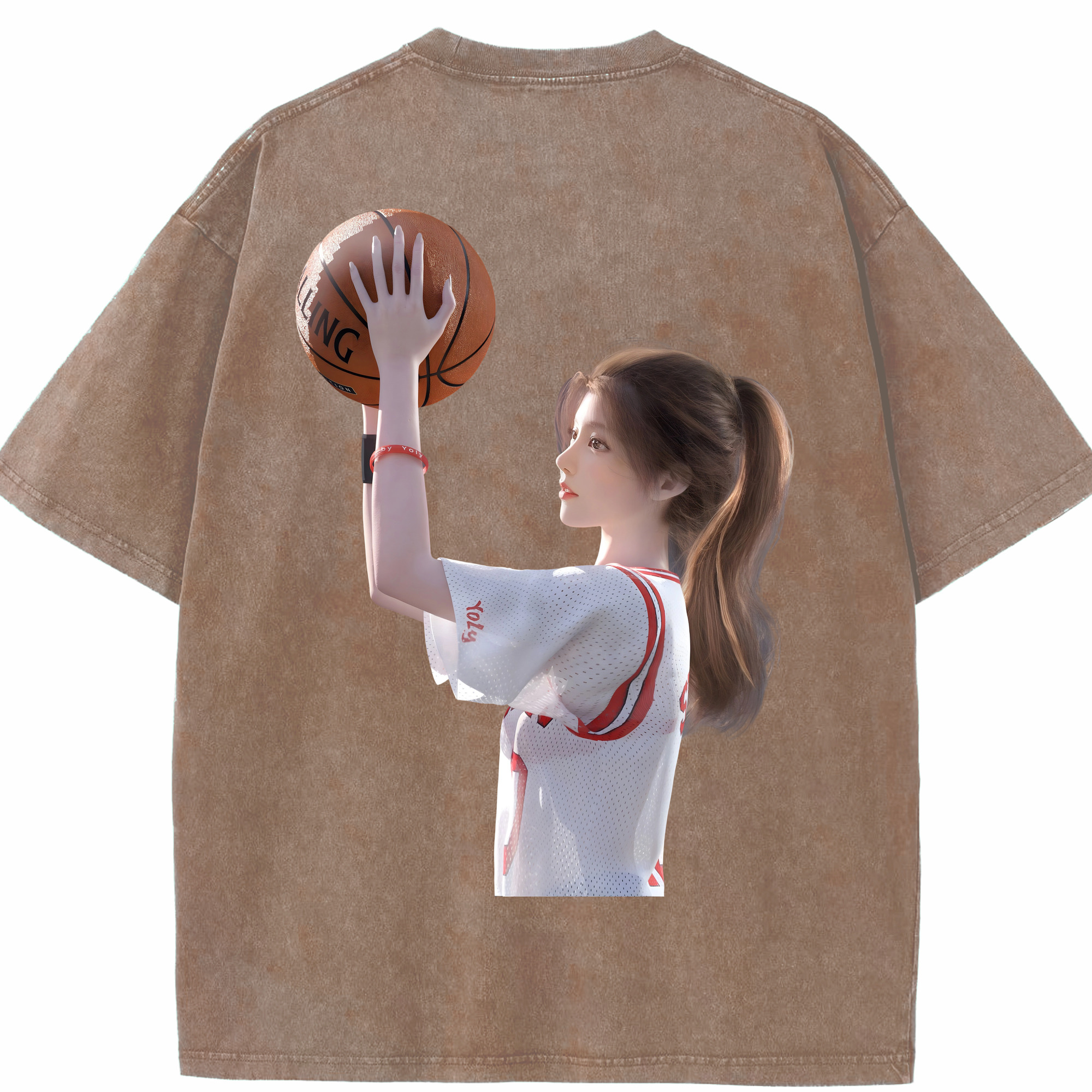 SLAM DUNK／スラムダンク 綿100% ヴィンテージ風 半袖Tシャツ（背面プリント）