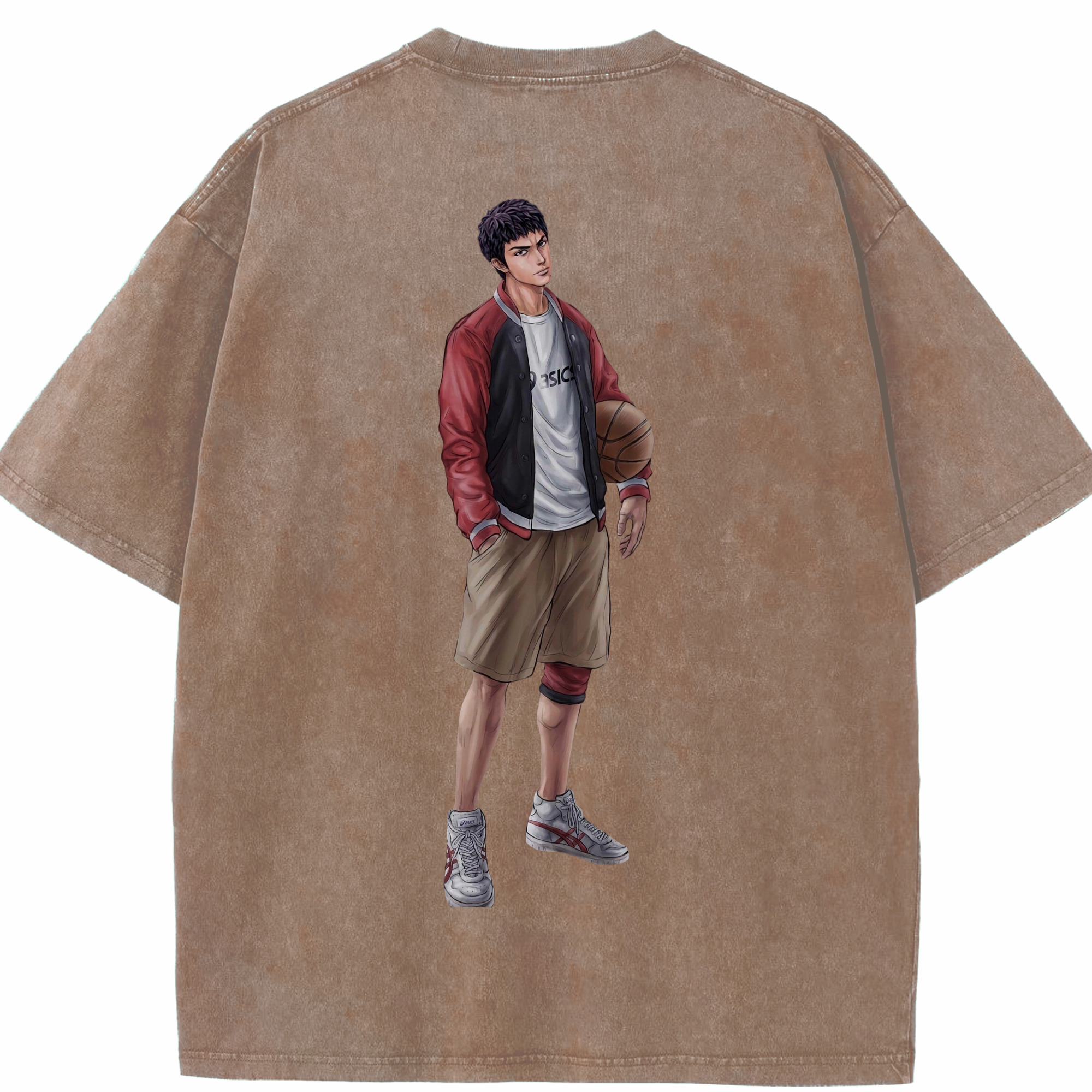 （画像用） SLAM DUNK／スラムダンク 綿100% ヴィンテージ風 半袖Tシャツ（背面プリント）