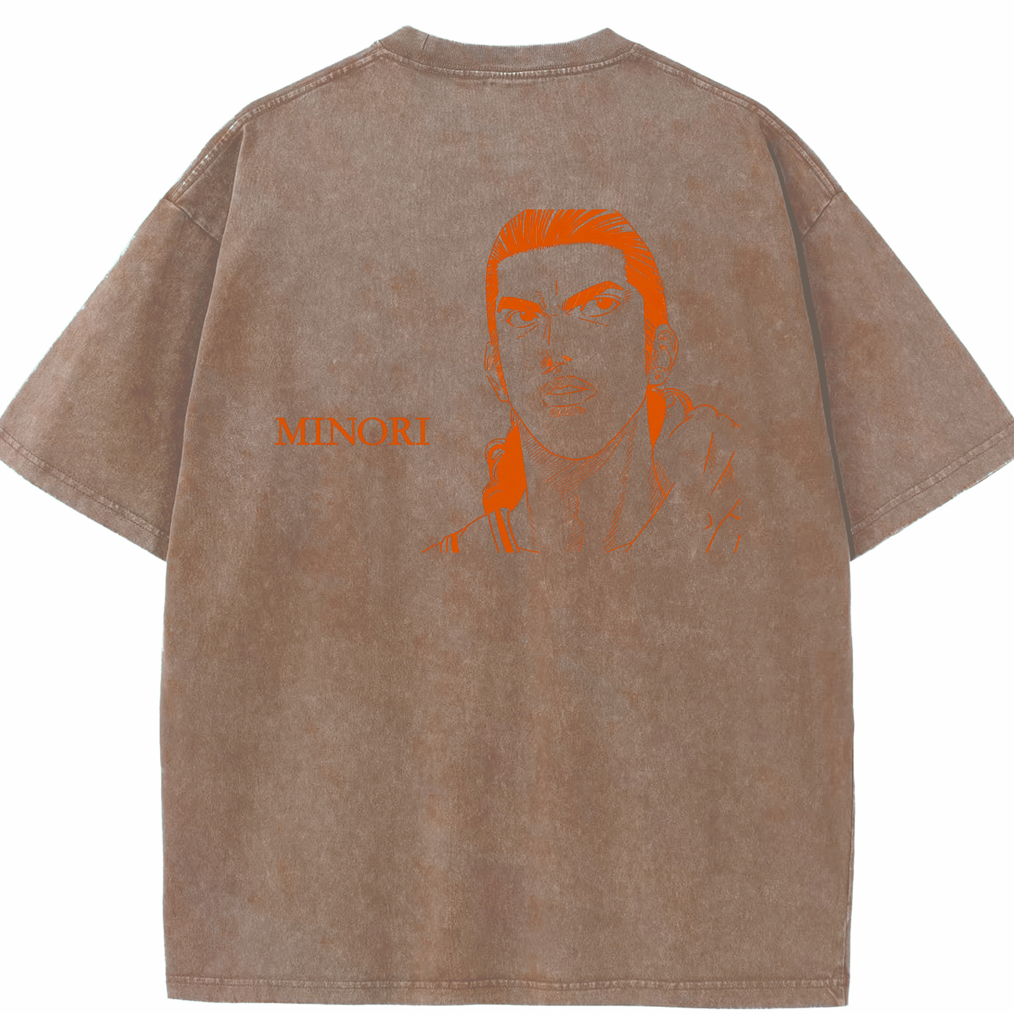 SLAM DUNK／スラムダンク 綿100% ヴィンテージ風 半袖Tシャツ（背面プリント）