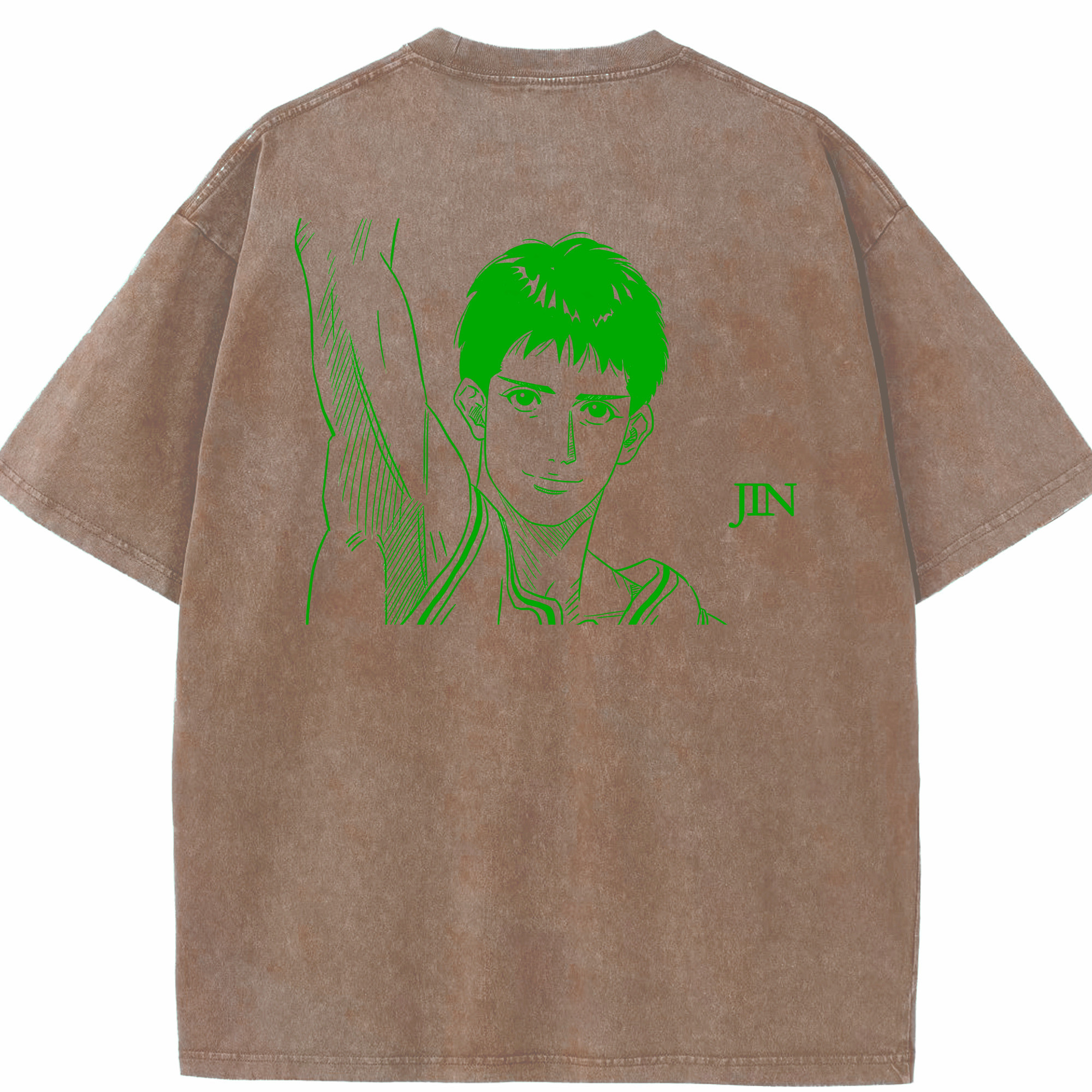 SLAM DUNK／スラムダンク 綿100% ヴィンテージ風 半袖Tシャツ（背面プリント）