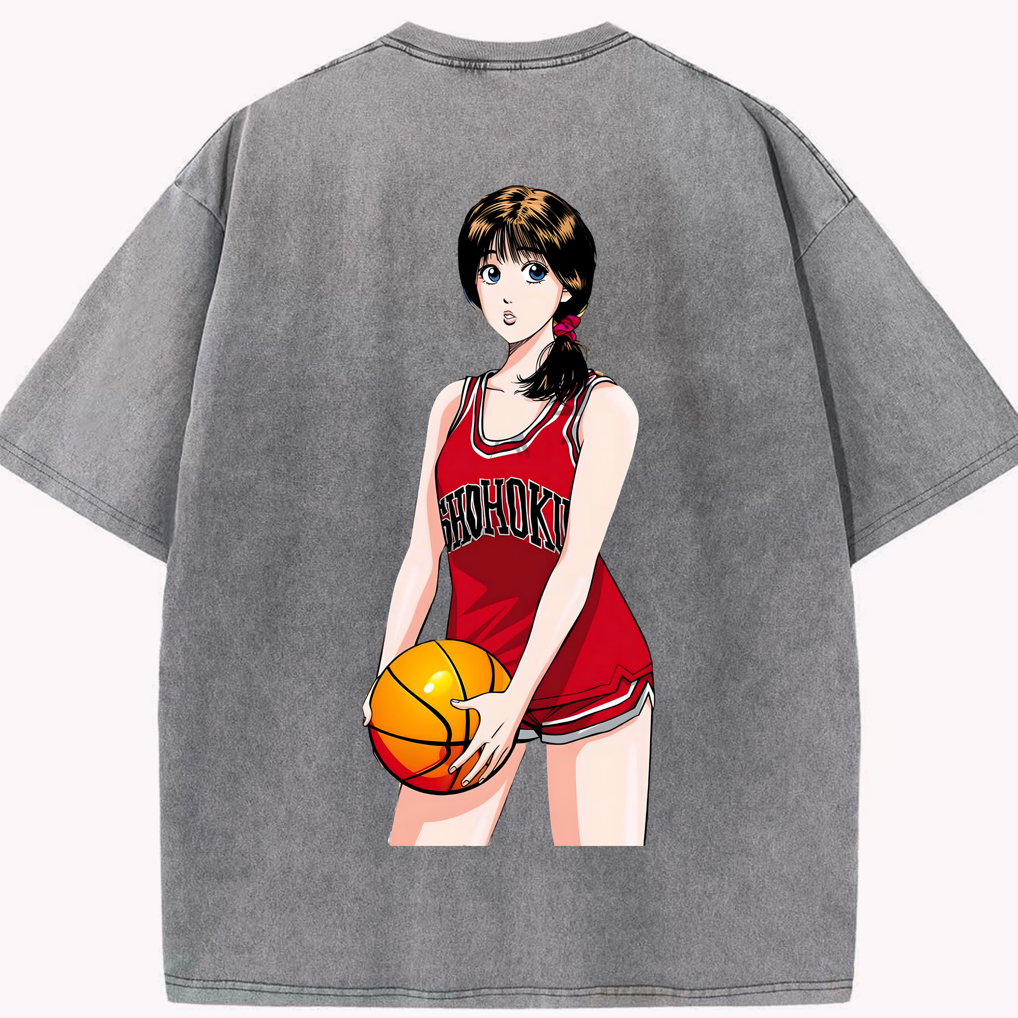 （画像用） SLAM DUNK／スラムダンク 綿100% ヴィンテージ風 半袖Tシャツ（背面プリント）
