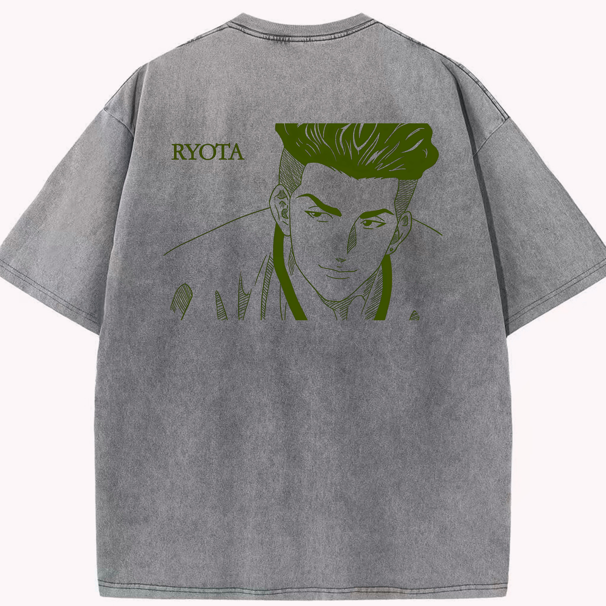 （画像用） SLAM DUNK／スラムダンク 綿100% ヴィンテージ風 半袖Tシャツ（背面プリント）