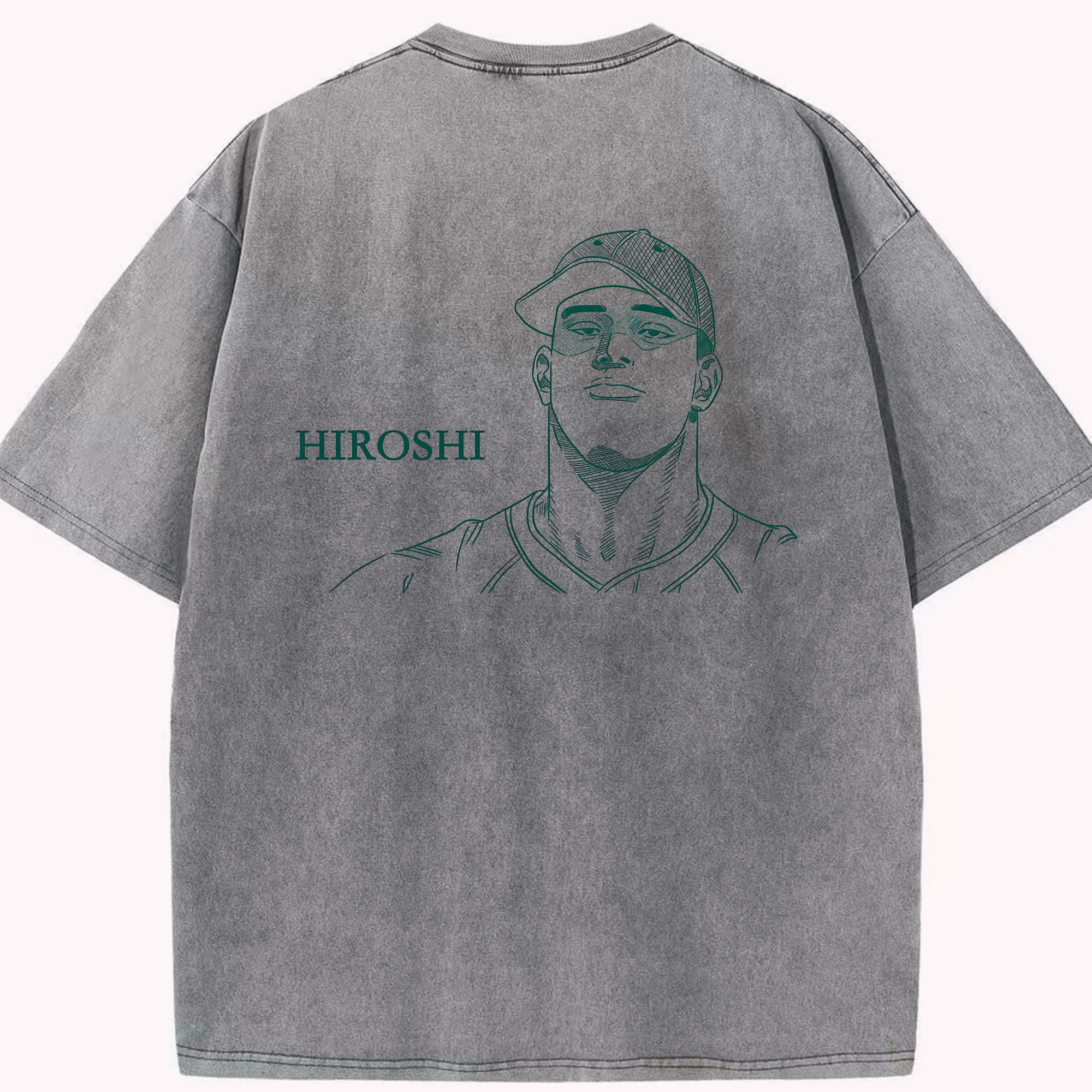 （画像用） SLAM DUNK／スラムダンク 綿100% ヴィンテージ風 半袖Tシャツ（背面プリント）