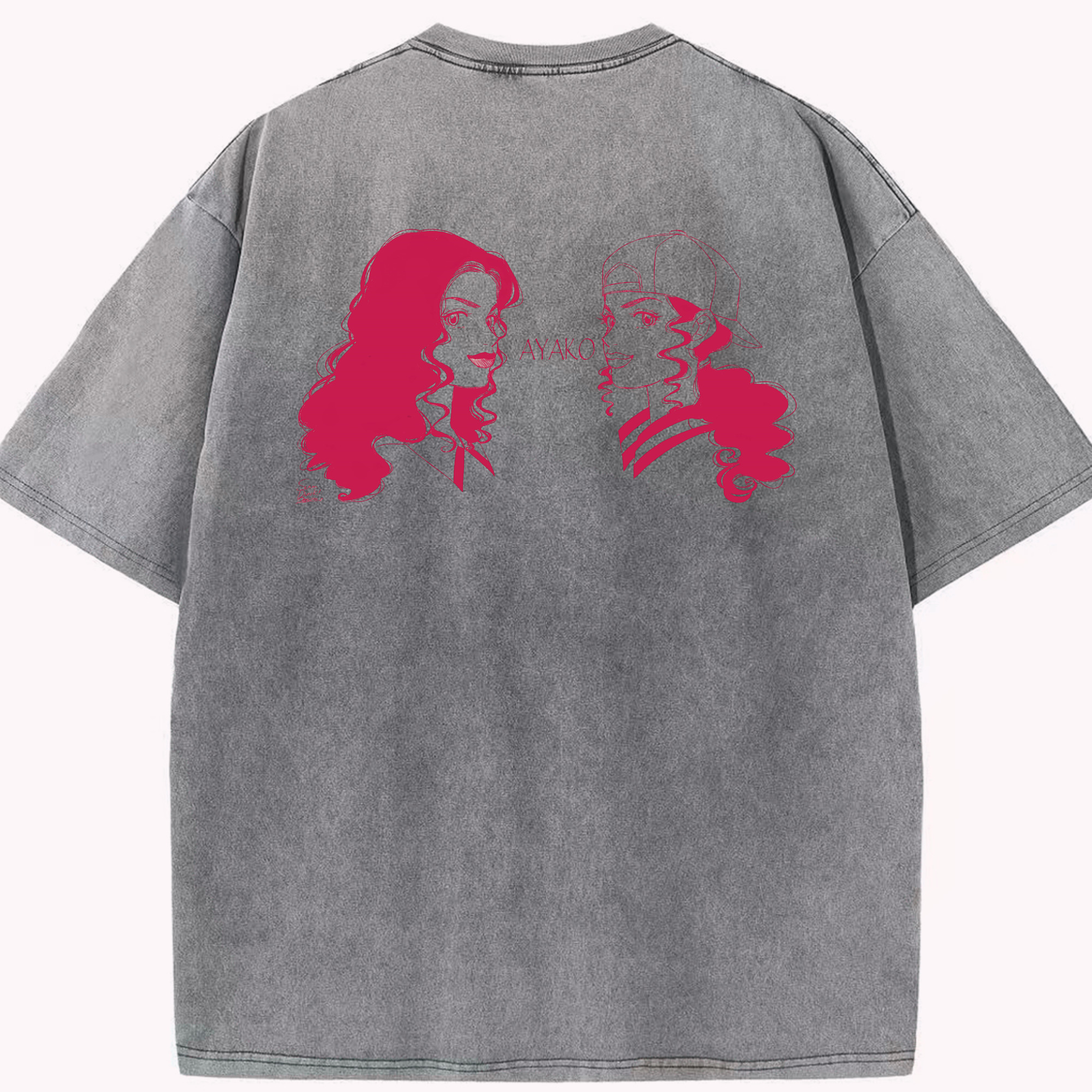 SLAM DUNK／スラムダンク 綿100% ヴィンテージ風 半袖Tシャツ（背面プリント）